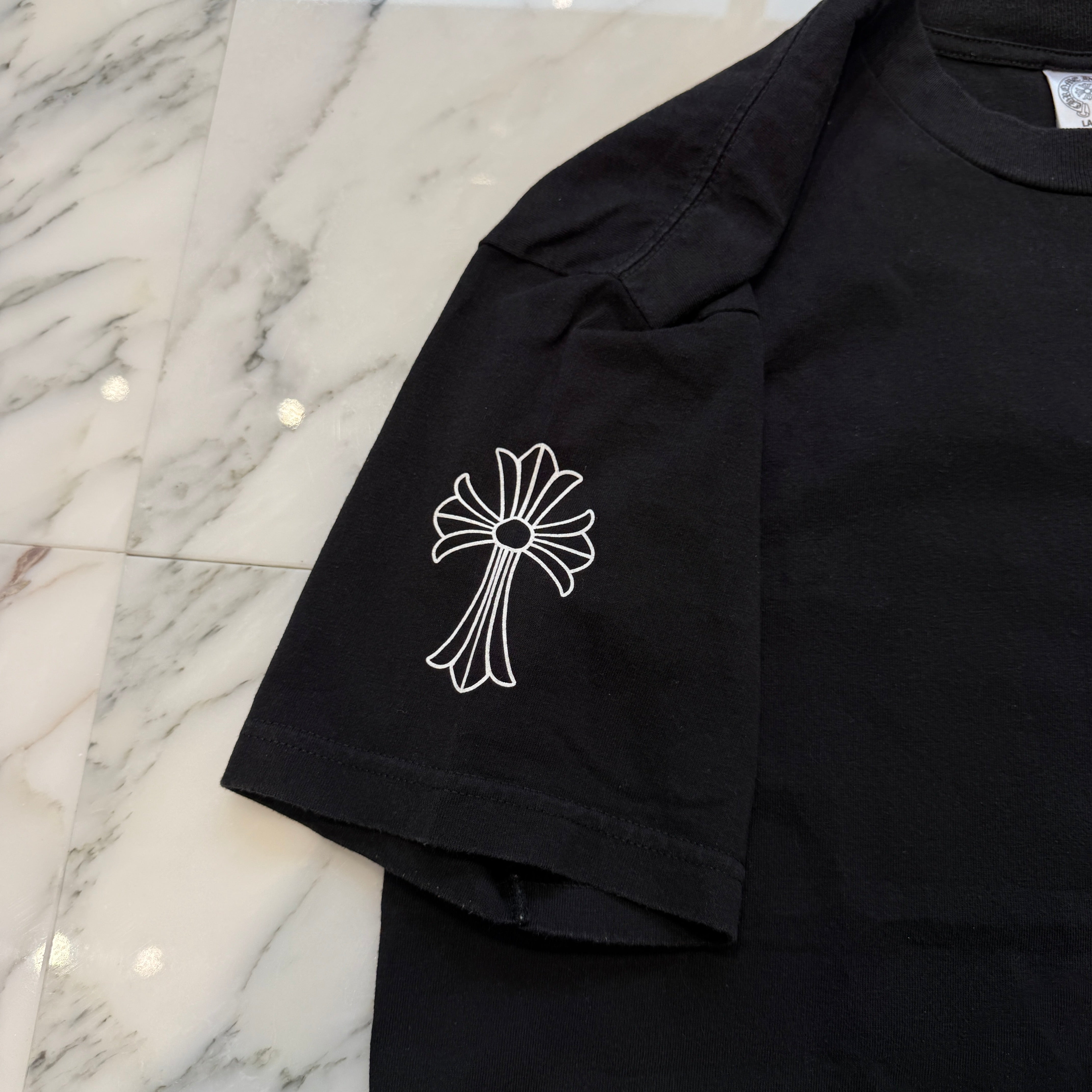 CHROME HEARTS Back Scroll Label Horseshoe Tee Size L クロムハーツ バックスクロールラベル ホースシュー Tシャツ サイズL