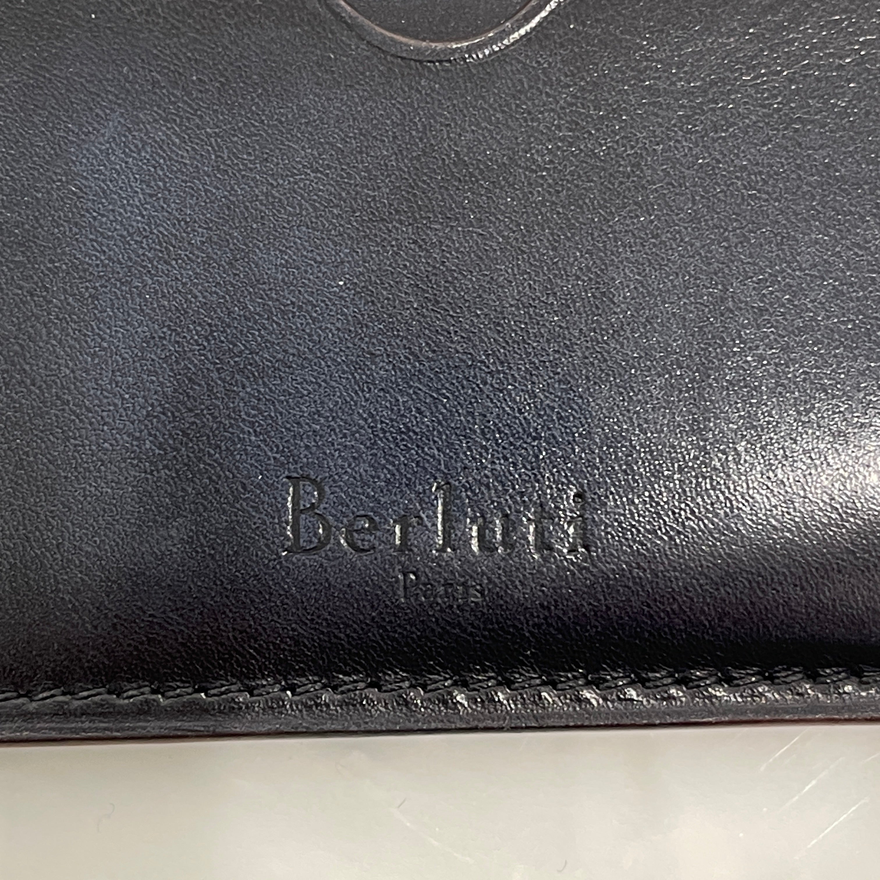 Berluti Core Maxi Scritto Design Leather Coin Card Holder ベルルッティ コアマキシ スクリットデザイン レザー コインカードホルダー