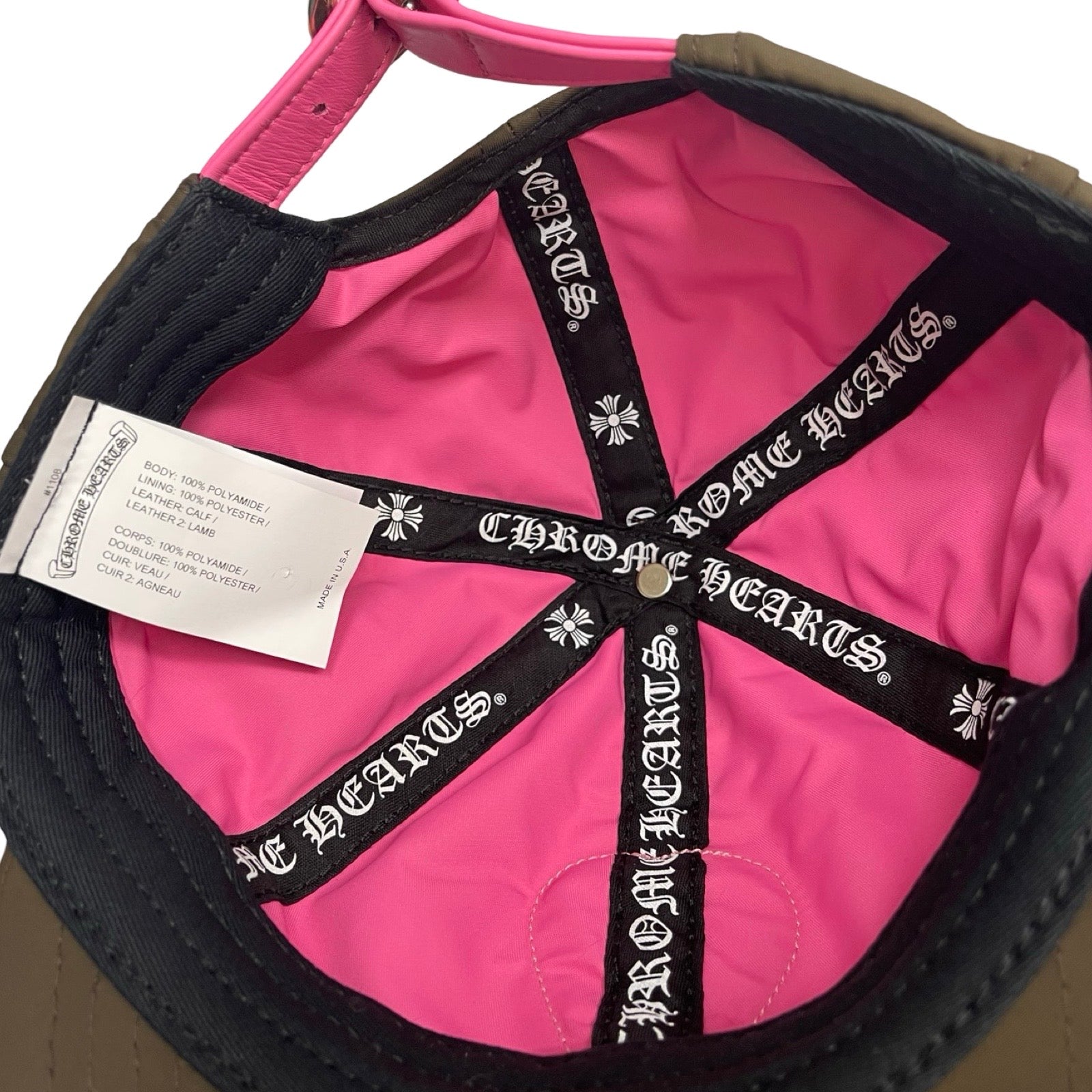 CHROME HEARTS Striped Heart Trucker Cap Size ONE SIZE