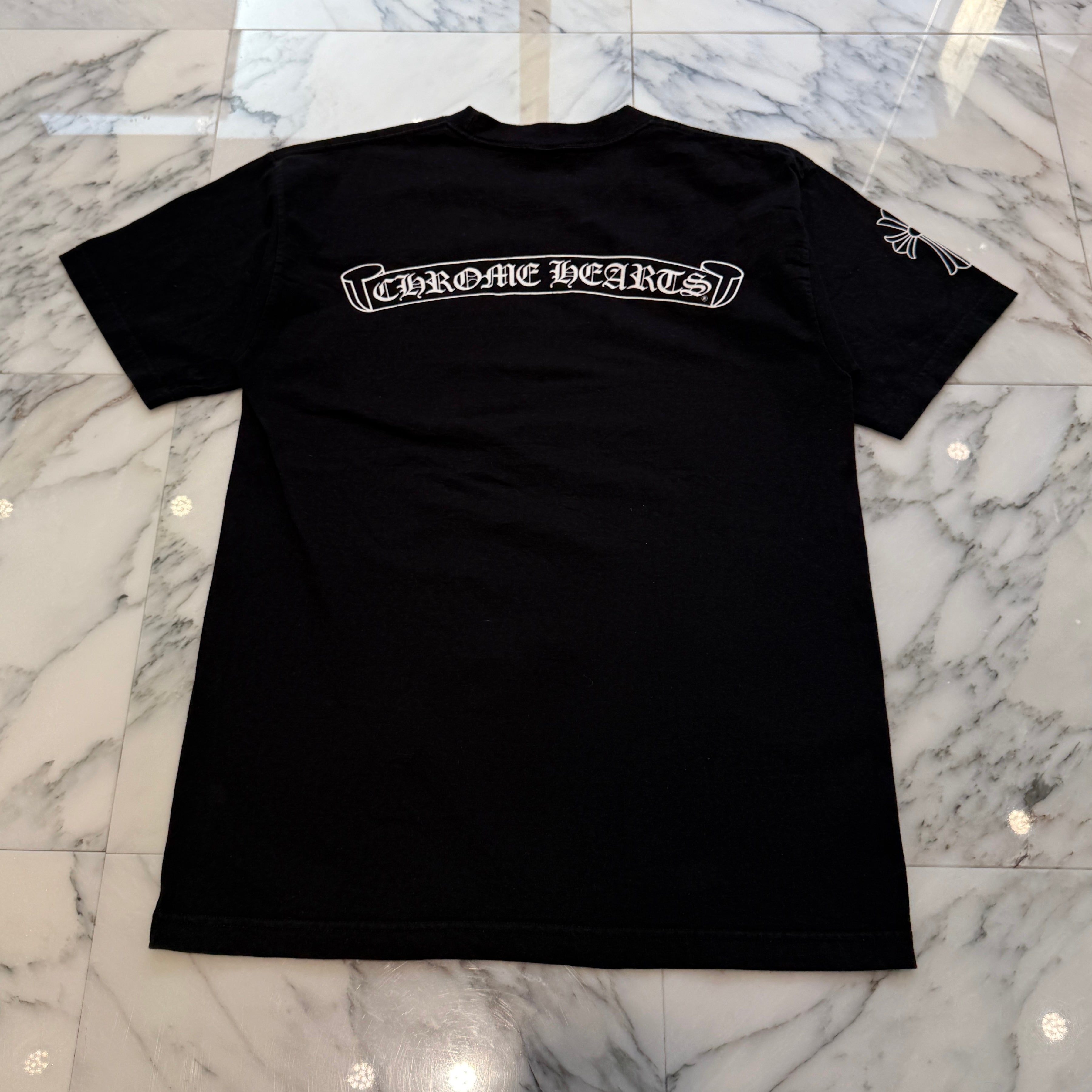 CHROME HEARTS Back Scroll Label Horseshoe Tee Size L クロムハーツ バックスクロールラベル ホースシュー Tシャツ サイズL