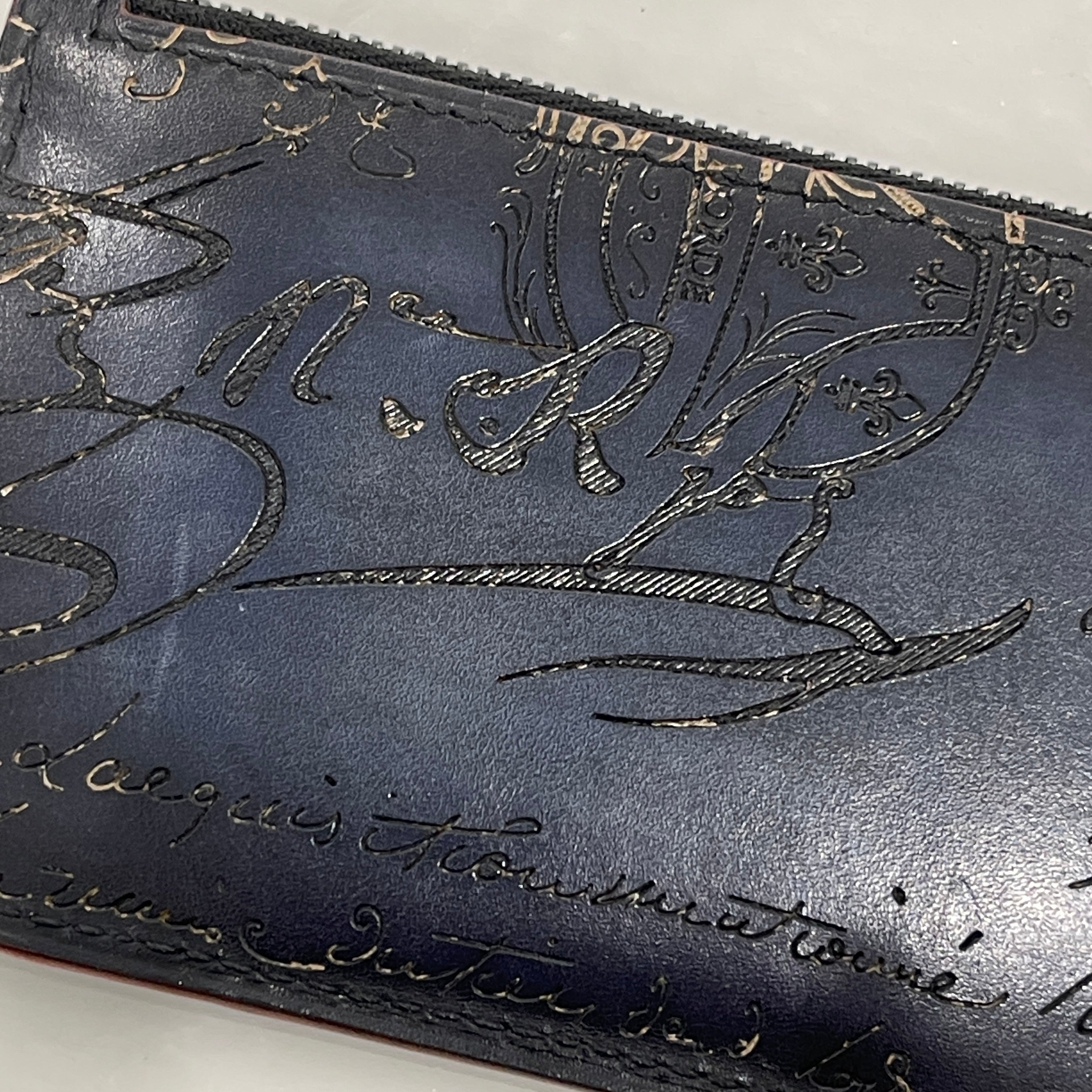 Berluti Core Maxi Scritto Design Leather Coin Card Holder ベルルッティ コアマキシ スクリットデザイン レザー コインカードホルダー