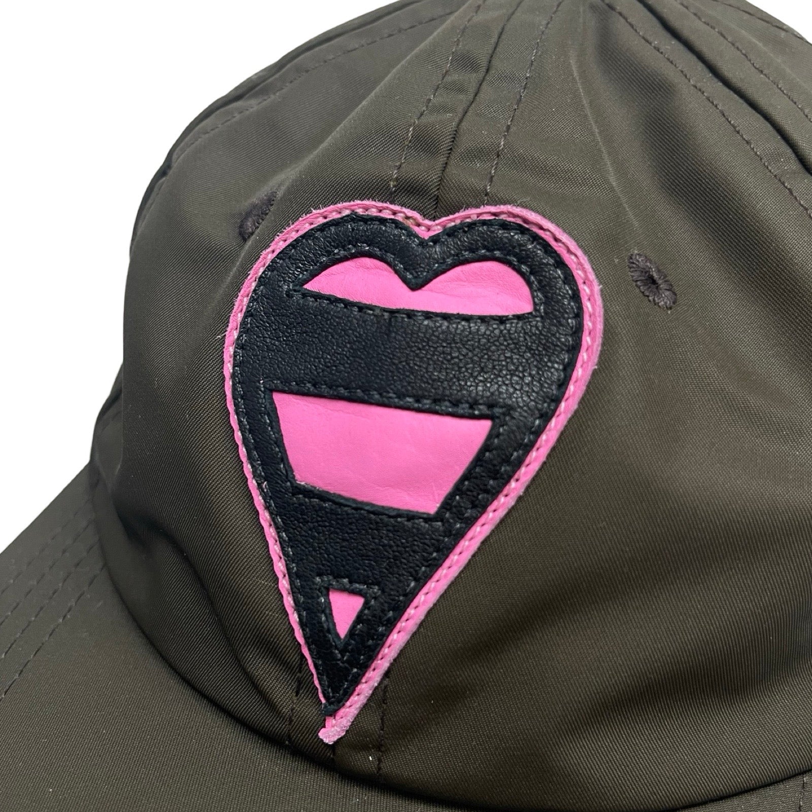 CHROME HEARTS Striped Heart Trucker Cap Size ONE SIZE