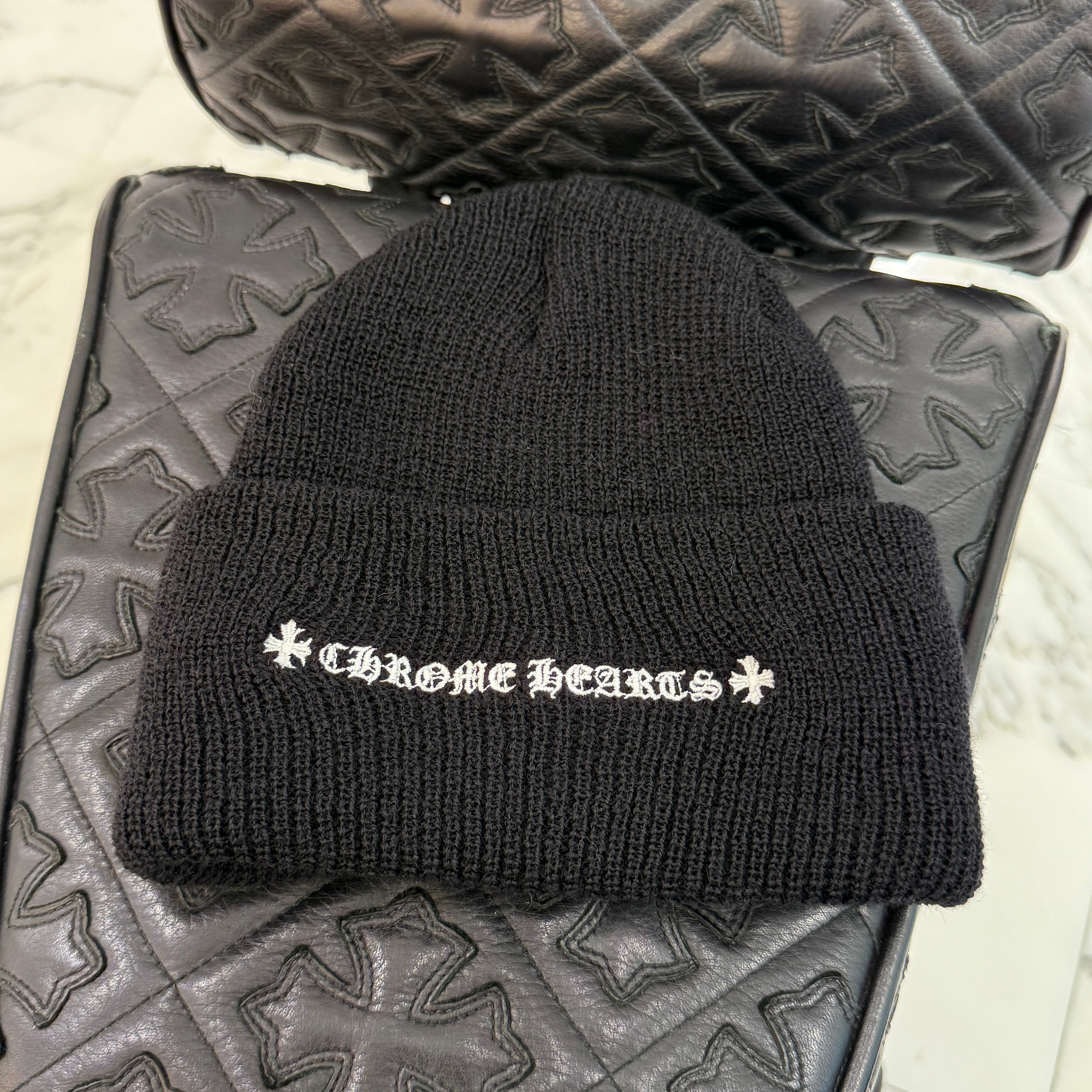 CHROME HEARTS CH Plus WOOL WATCH CAP Size ONE SIZE (23cm) クロムハーツ CHプラス ウール ウォッチキャップ ビーニー サイズONE SIZE (23cm)