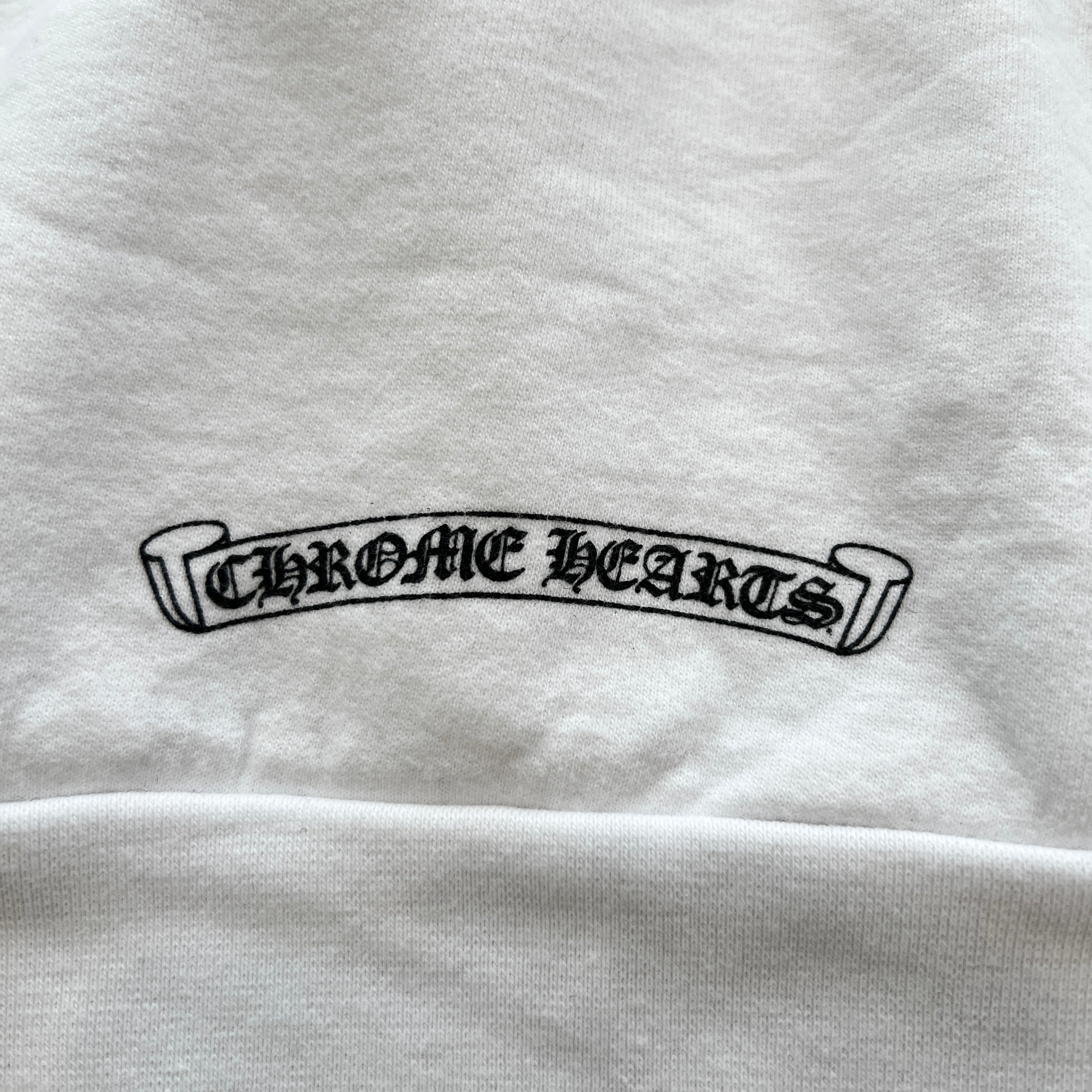 CHROME HEARTS Neck Logo Crewneck Sweatshirt Size L クロムハーツ ネックロゴ クルーネック スウェットシャツ サイズL