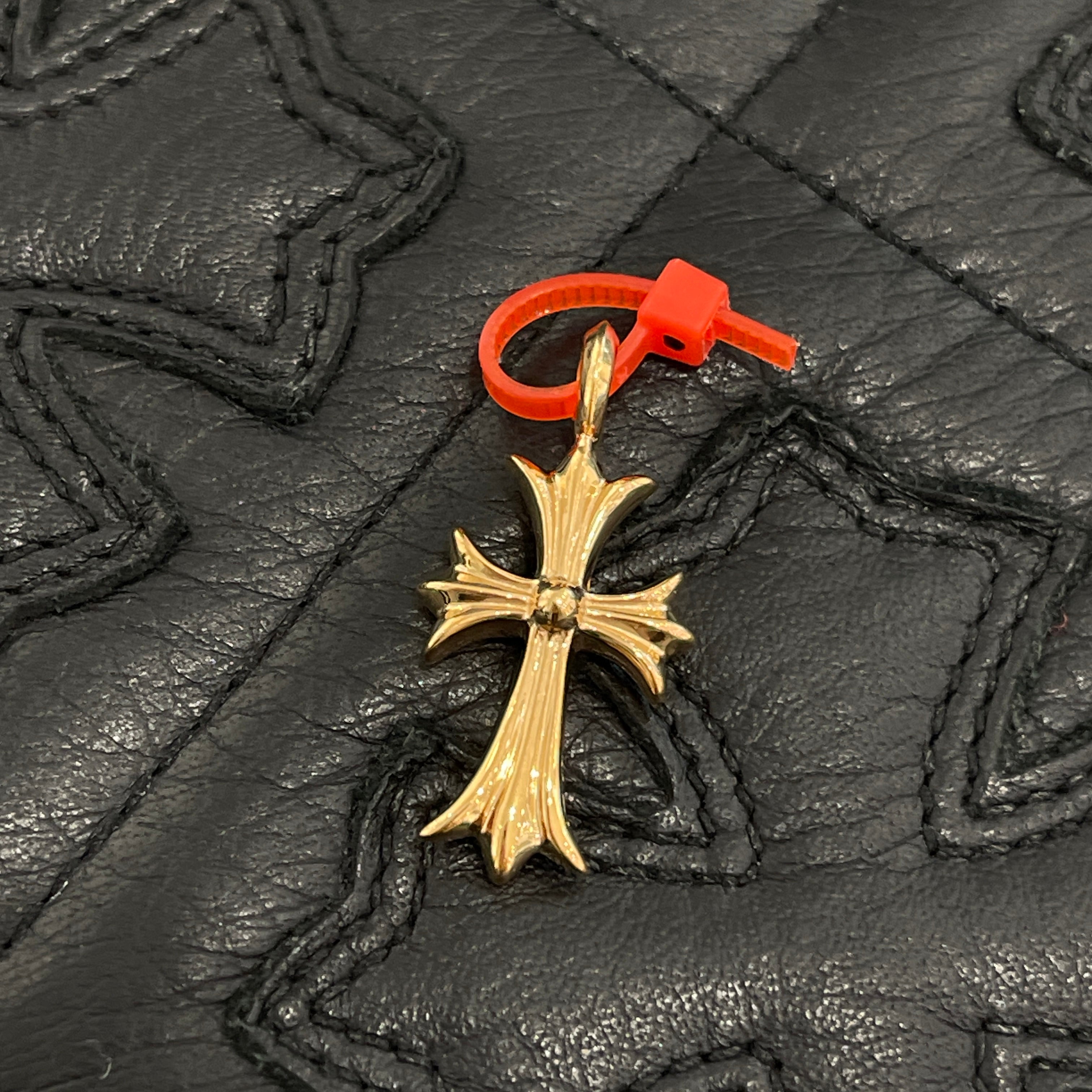 CHROME HEARTS 22K Tiny Fat Cross Pave Diamond Pendant Top クロムハーツ 22K タイニーファットクロス パヴェダイヤモンド ペンダントトップ