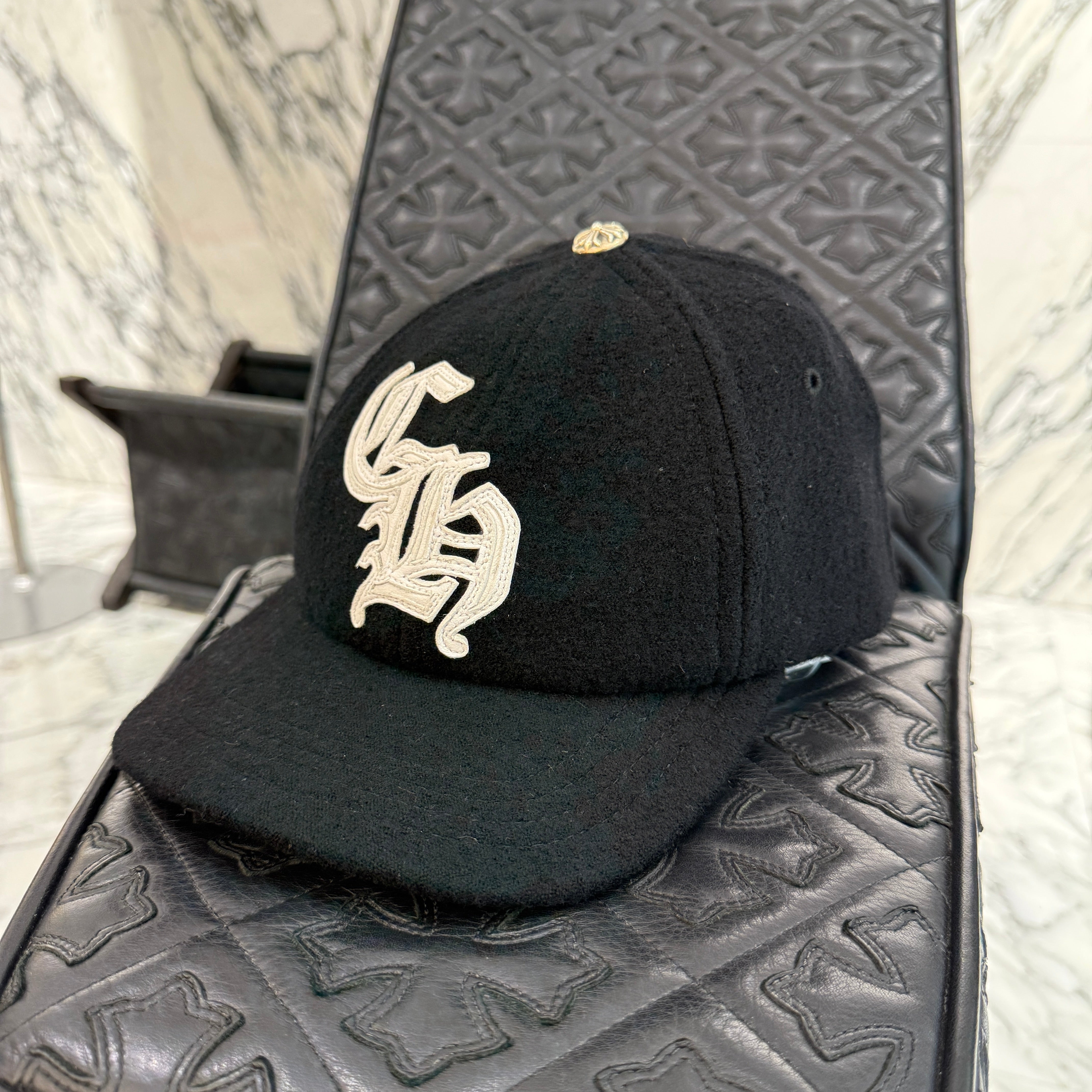 CHROME HEARTS CH Patch Wool Trucker Cap Size ONE SIZE（53-60