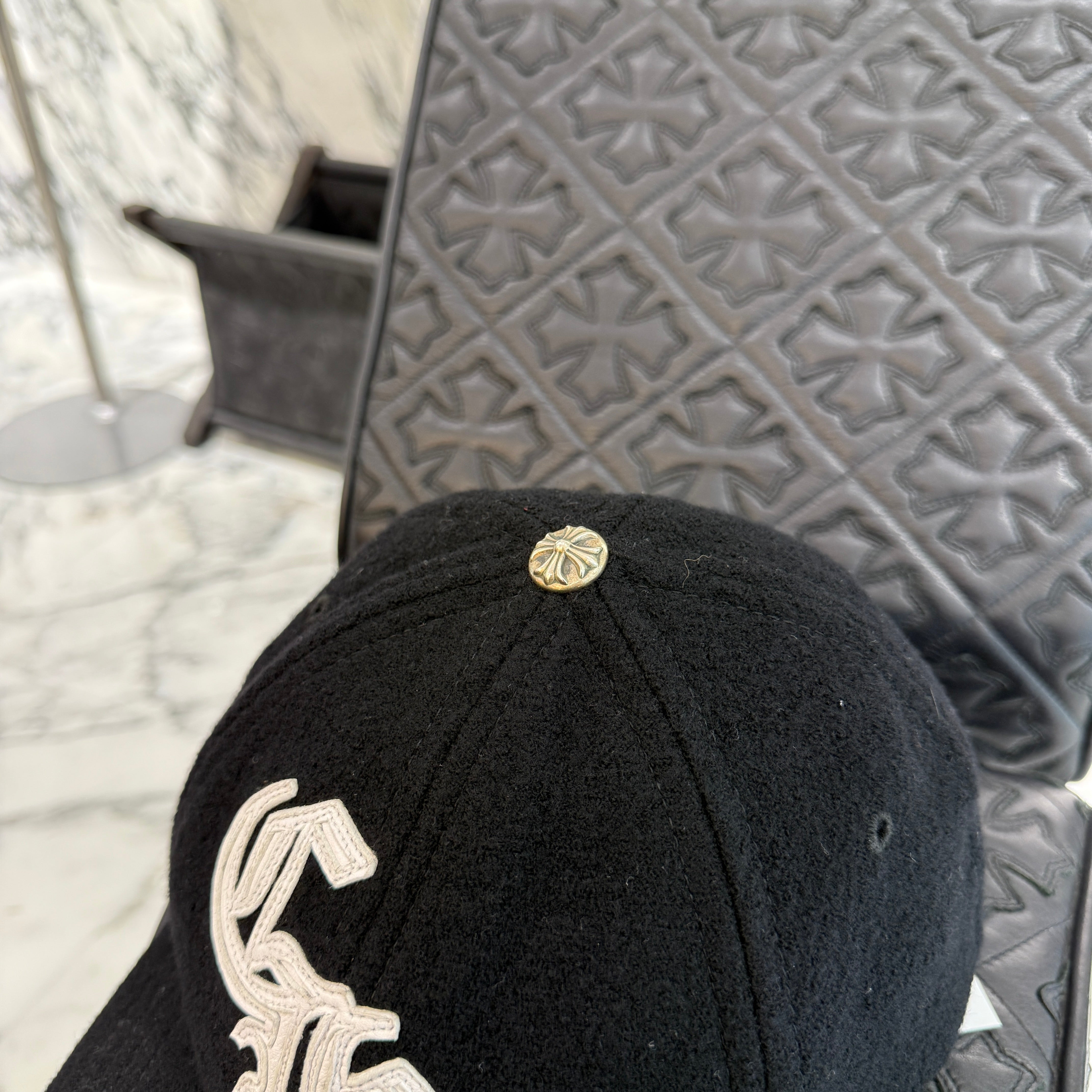 CHROME HEARTS CH Patch Wool Trucker Cap Size ONE SIZE（53-60