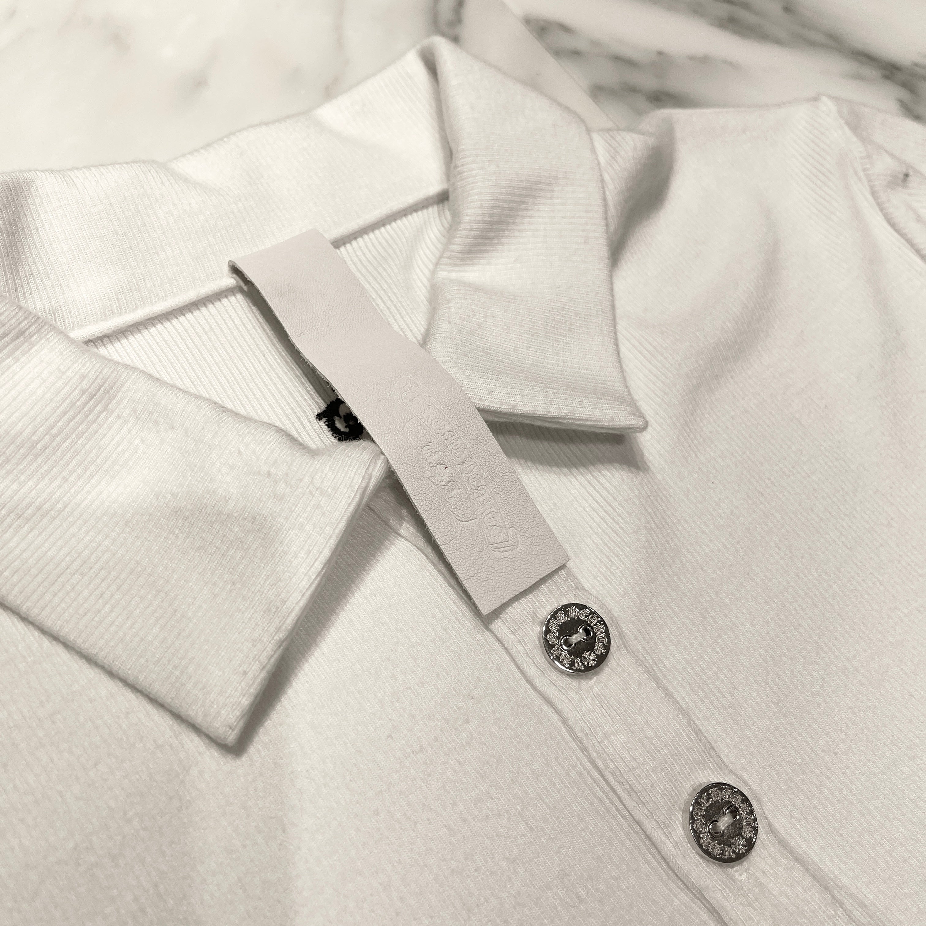 CHROME HEARTS Y NOT Vine Dagger Embroidery Polo Shirt Size M クロムハーツ ワイノット ヴァインダガー刺繍 ポロシャツ サイズM