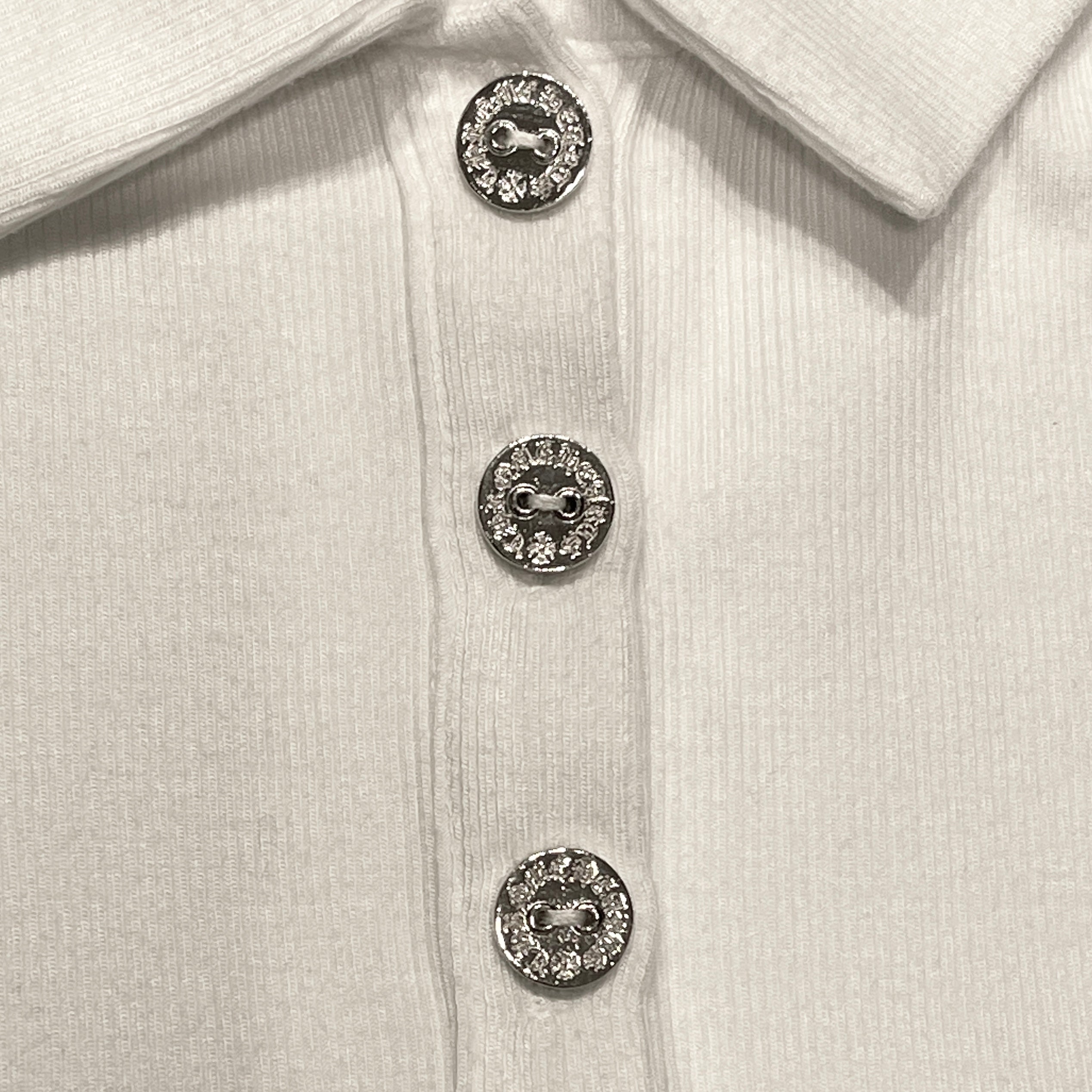 CHROME HEARTS Y NOT Vine Dagger Embroidery Polo Shirt Size M クロムハーツ ワイノット ヴァインダガー刺繍 ポロシャツ サイズM