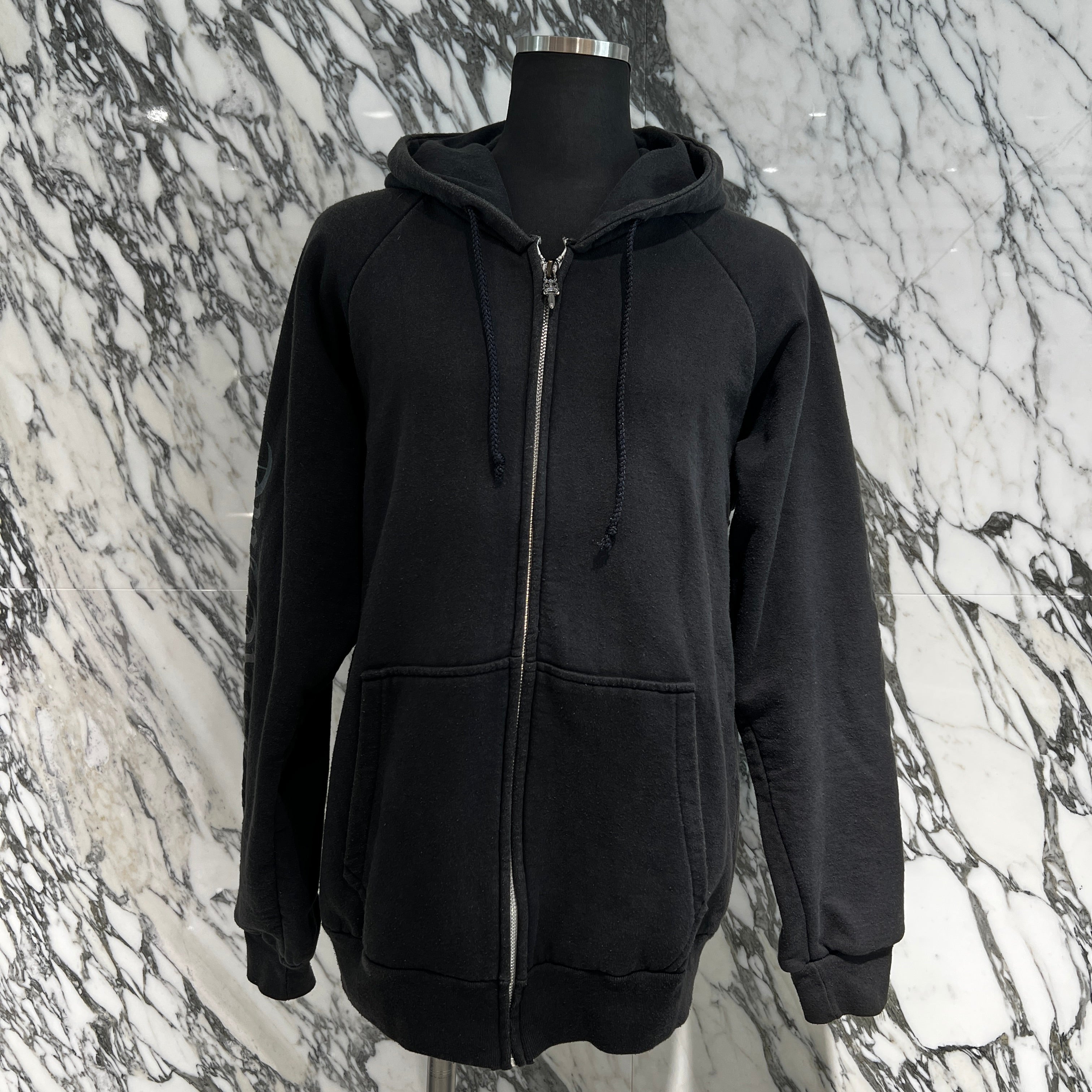 CHROME HEARTS Hooded FUCK YOU Horseshoe Zip Up Hoodie Size M クロムハーツ フーデッド ファックユー ホースシュー ジップアップフーディ サイズM