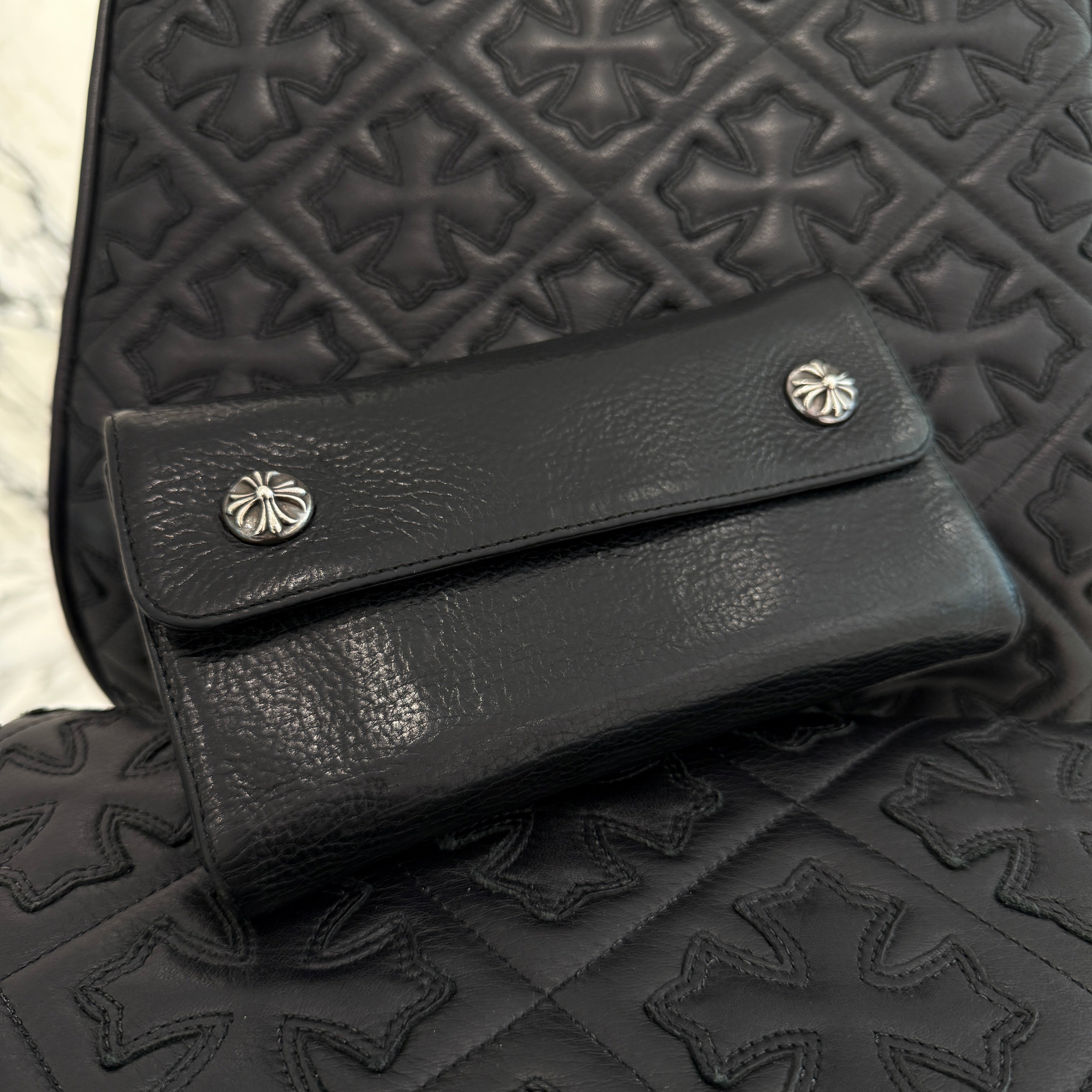 CHROME HEARTS Wave Cross Ball Wallet クロムハーツ ウェーブ クロスボール ウォレット