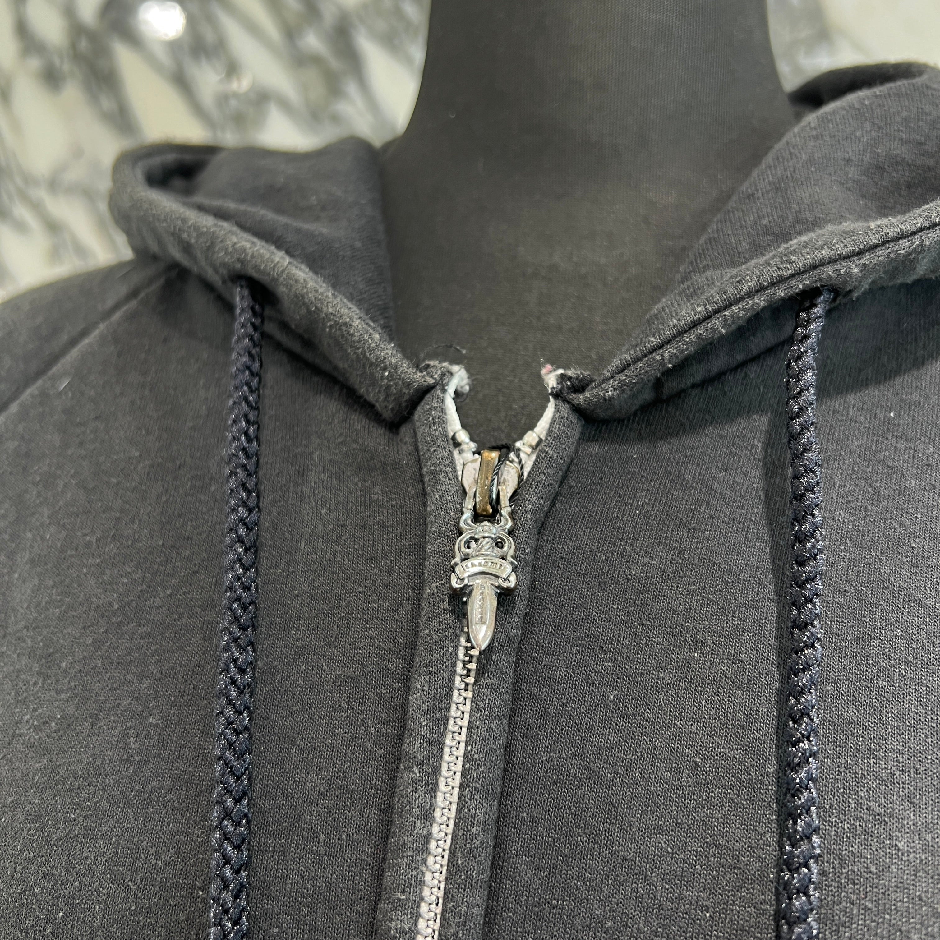CHROME HEARTS Hooded FUCK YOU Horseshoe Zip Up Hoodie Size M クロムハーツ フーデッド ファックユー ホースシュー ジップアップフーディ サイズM