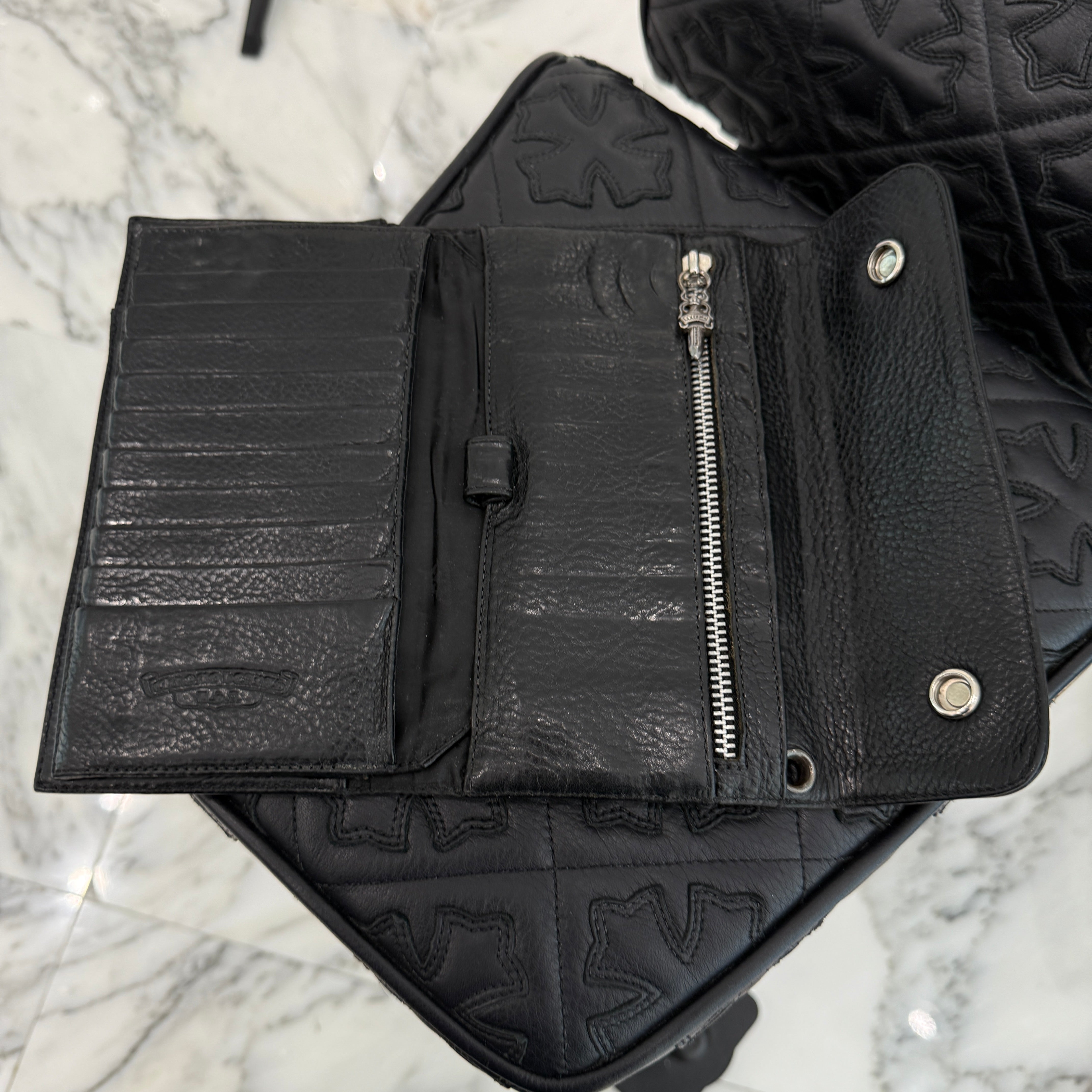 CHROME HEARTS Wave Cross Ball Wallet クロムハーツ ウェーブ クロスボール ウォレット