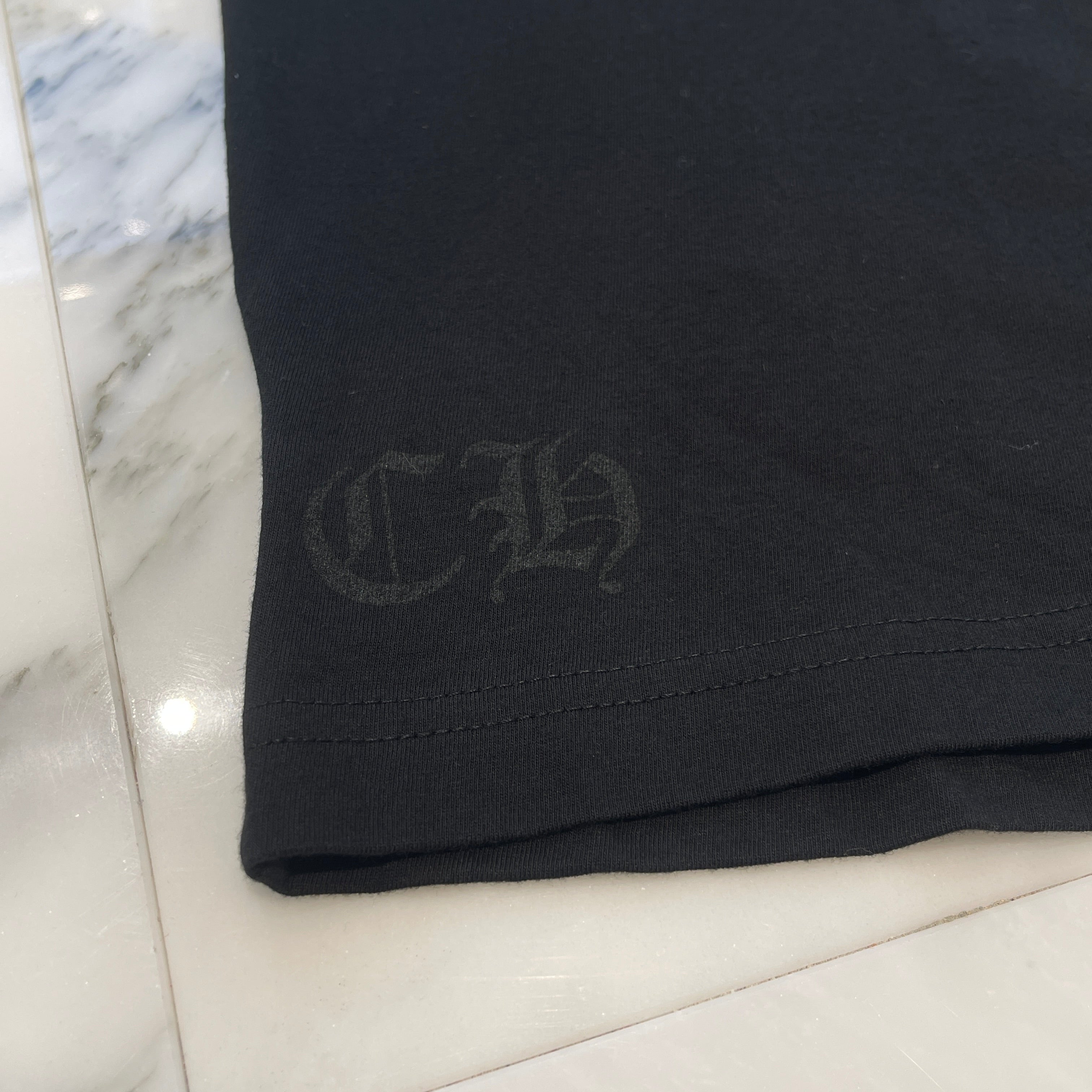 CHROME HEARTS Floral Cross Horseshoe Long Sleeve Tee Size XL クロムハーツ フローラルクロス ホースシュー ロングスリーブTシャツ サイズXL