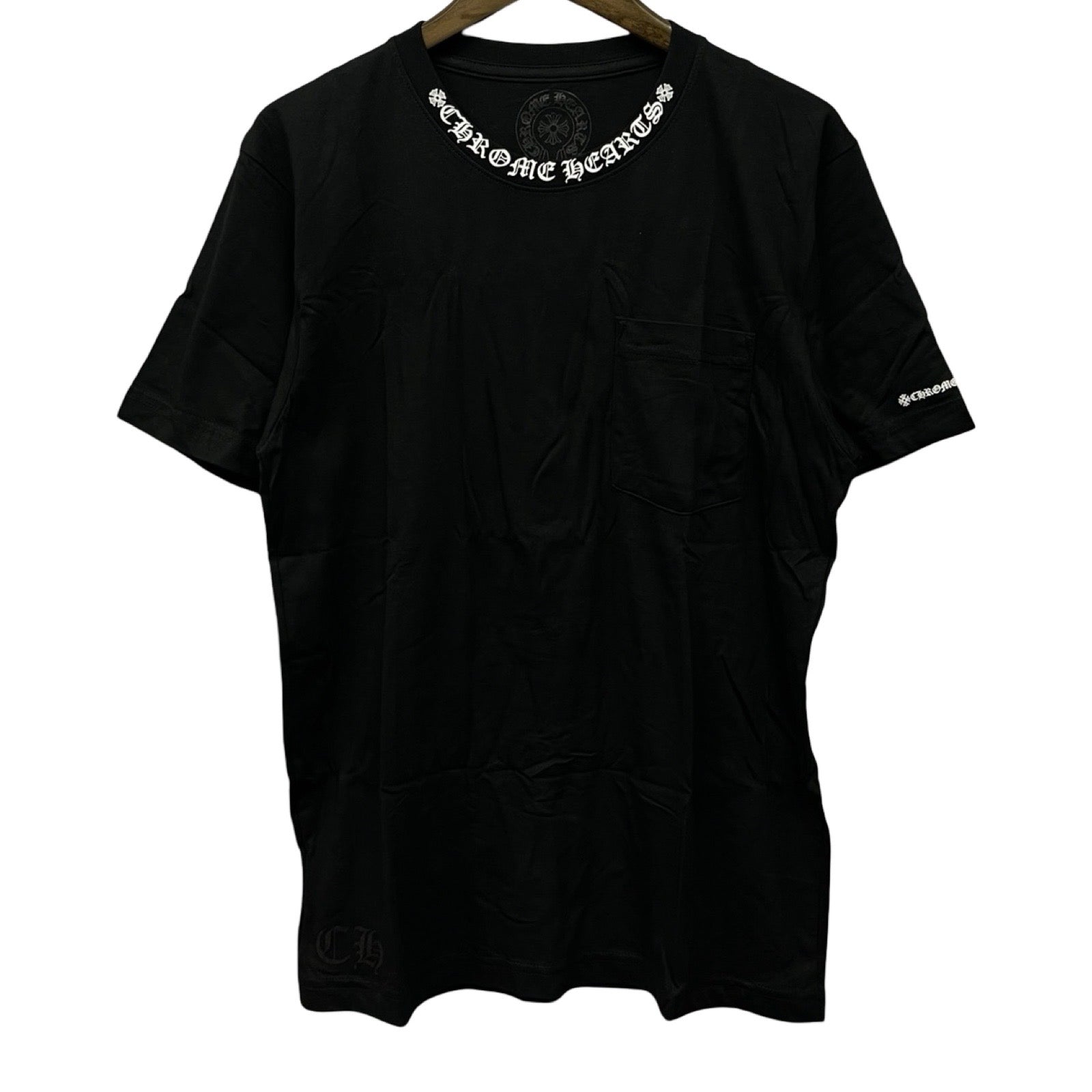 CHROME HEARTS Neck Logo Tee Size M
