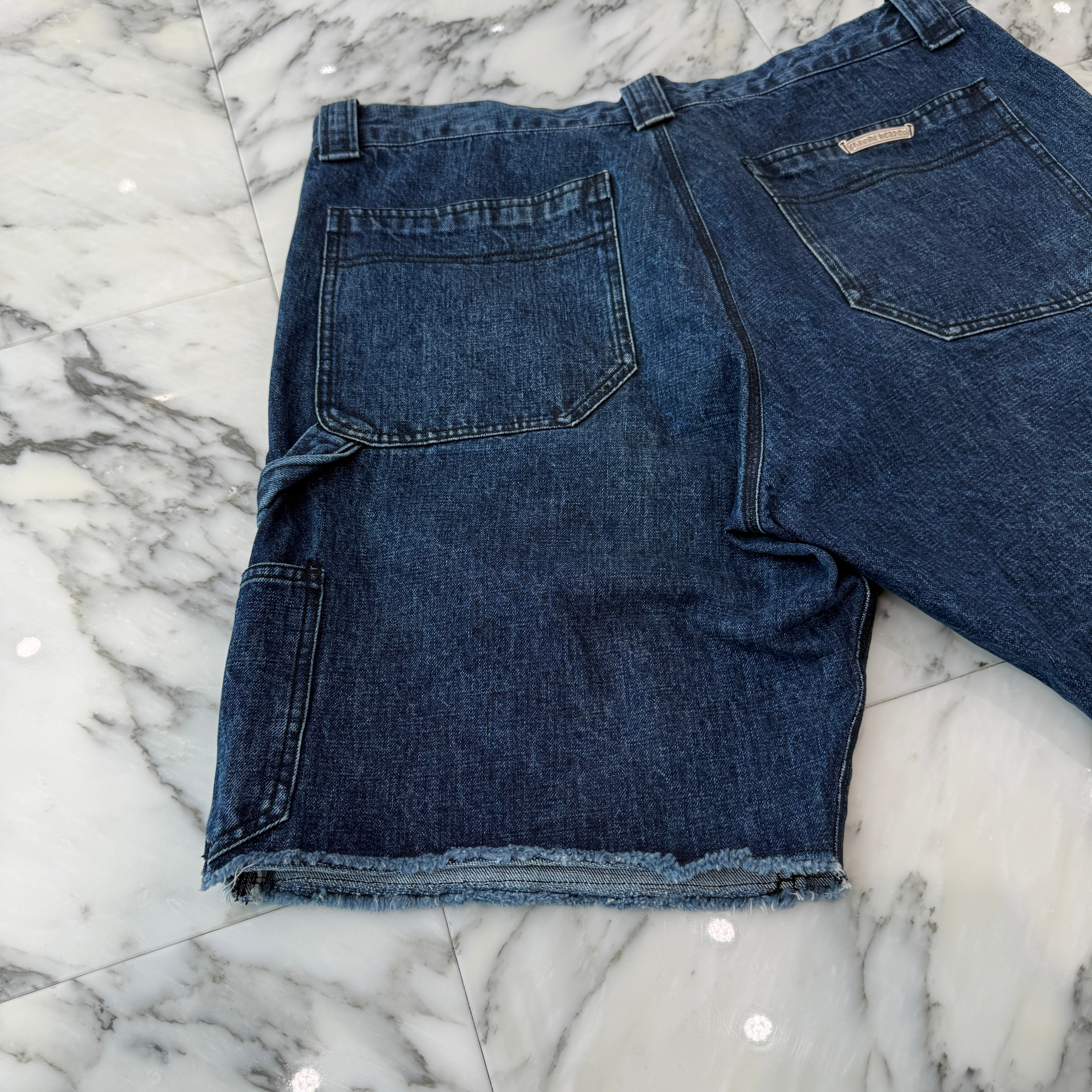 CHROME HEARTS Carpenter Cross Ball Button Denim Shorts Size 38 クロムハーツ カーペンター クロスボールボタン デニムショーツ サイズ38