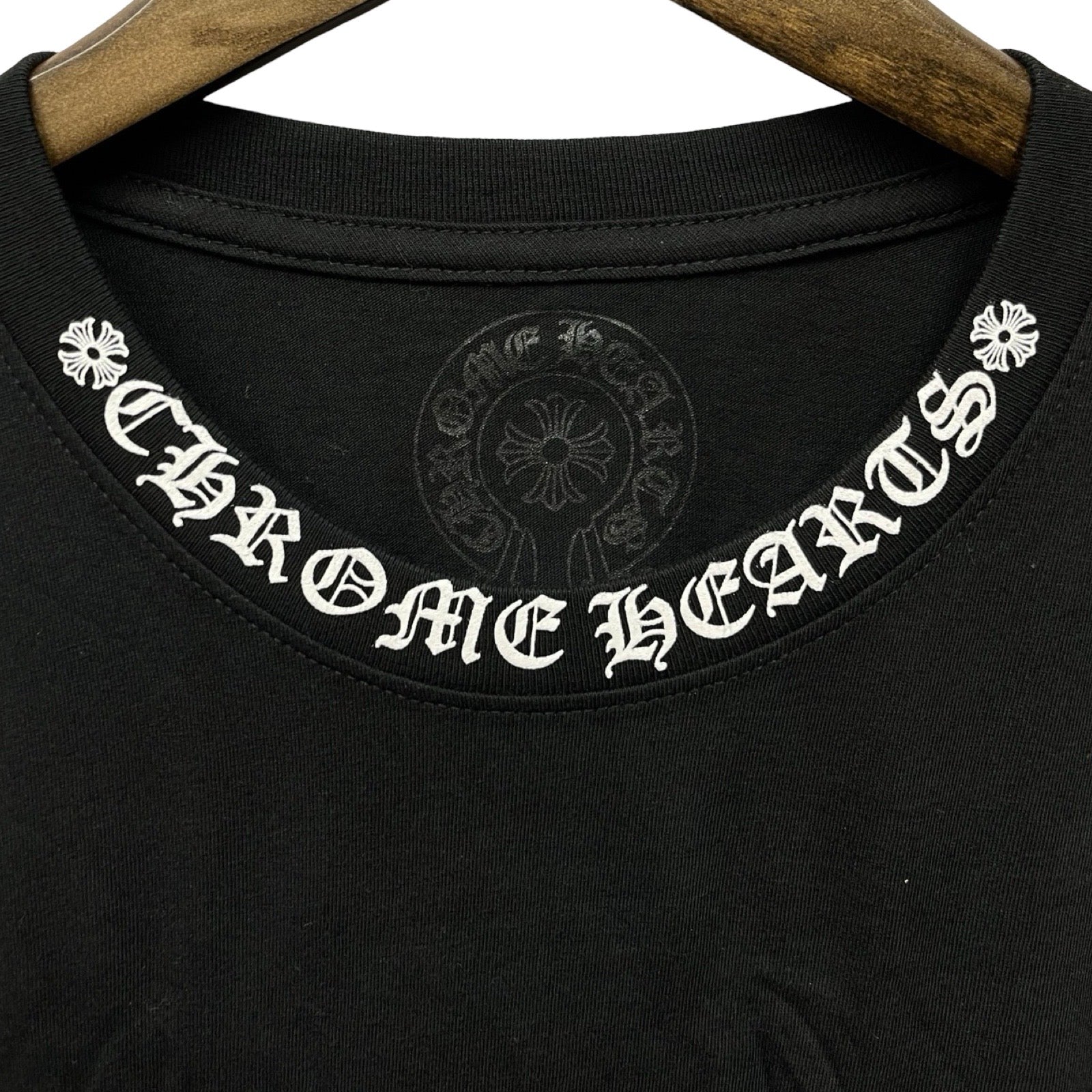 CHROME HEARTS Neck Logo Tee Size M