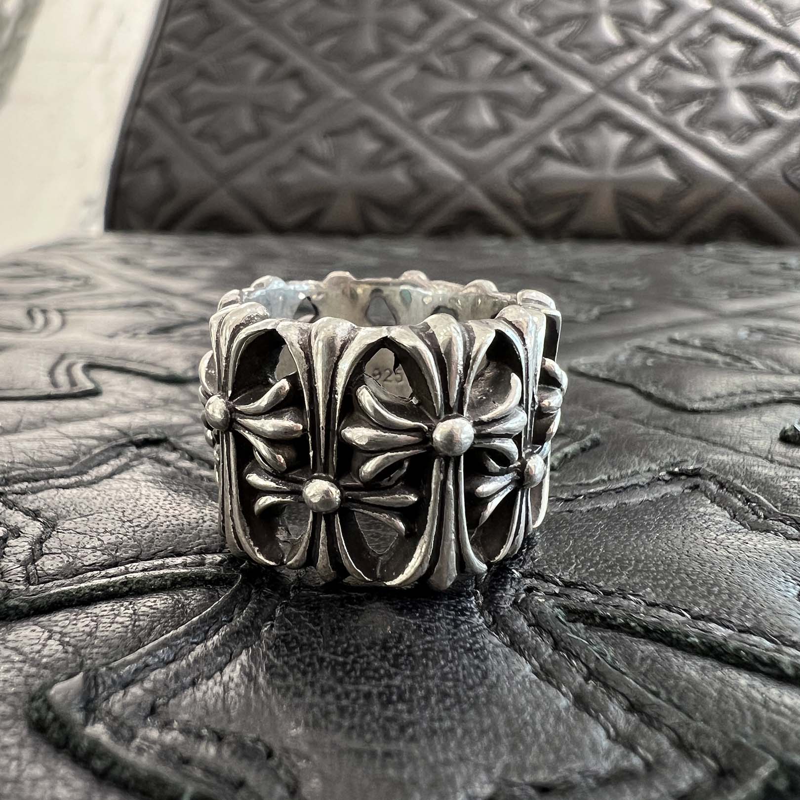 CHROME HEARTS Cemetery Cross Ring Size 15号 クロムハーツ セメタリークロスリング サイズ15号