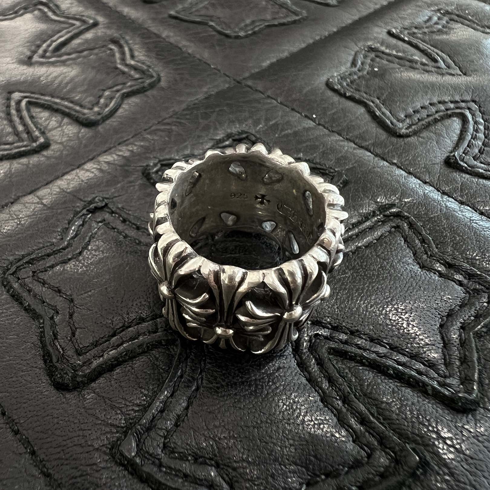 CHROME HEARTS Cemetery Cross Ring Size 15号 クロムハーツ セメタリークロスリング サイズ15号