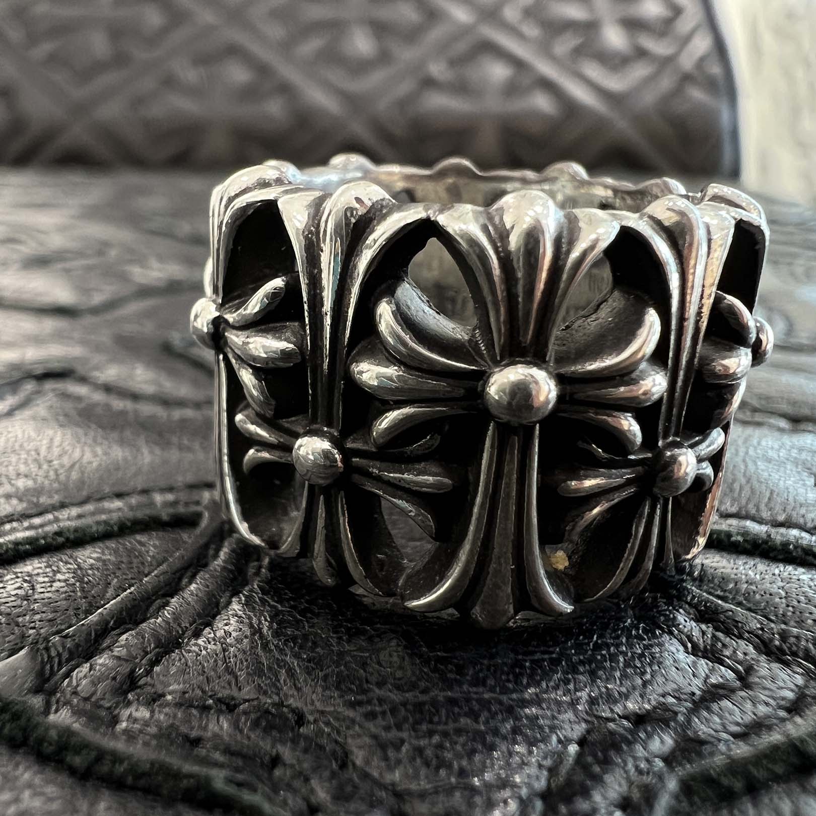 CHROME HEARTS Cemetery Cross Ring Size 15号 クロムハーツ セメタリークロスリング サイズ15号
