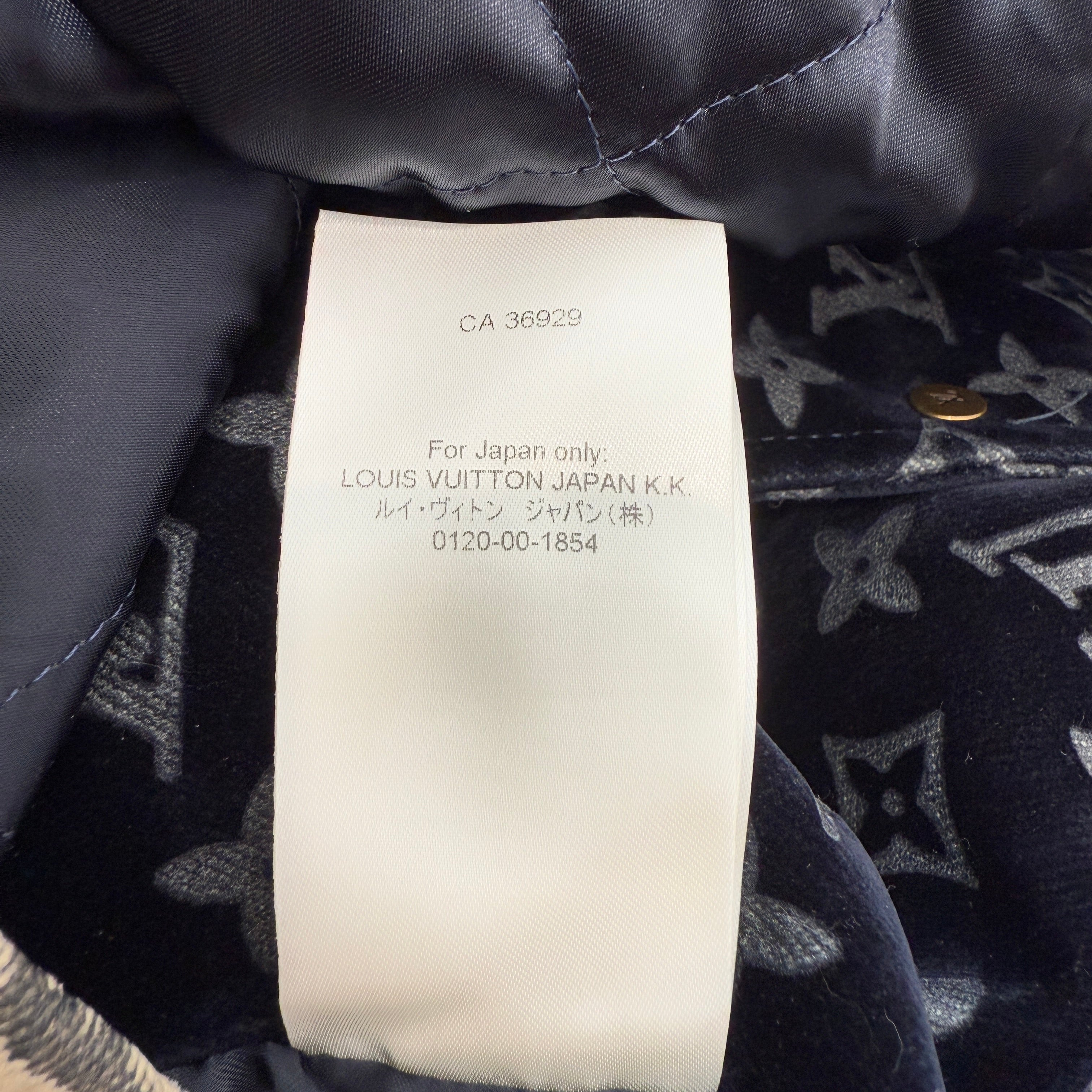 LOUIS VUITTON 2024SS Monogram Denim Jacket 1AF758 Size 48 ルイヴィトン モノグラム デニムジャケット サイズ48