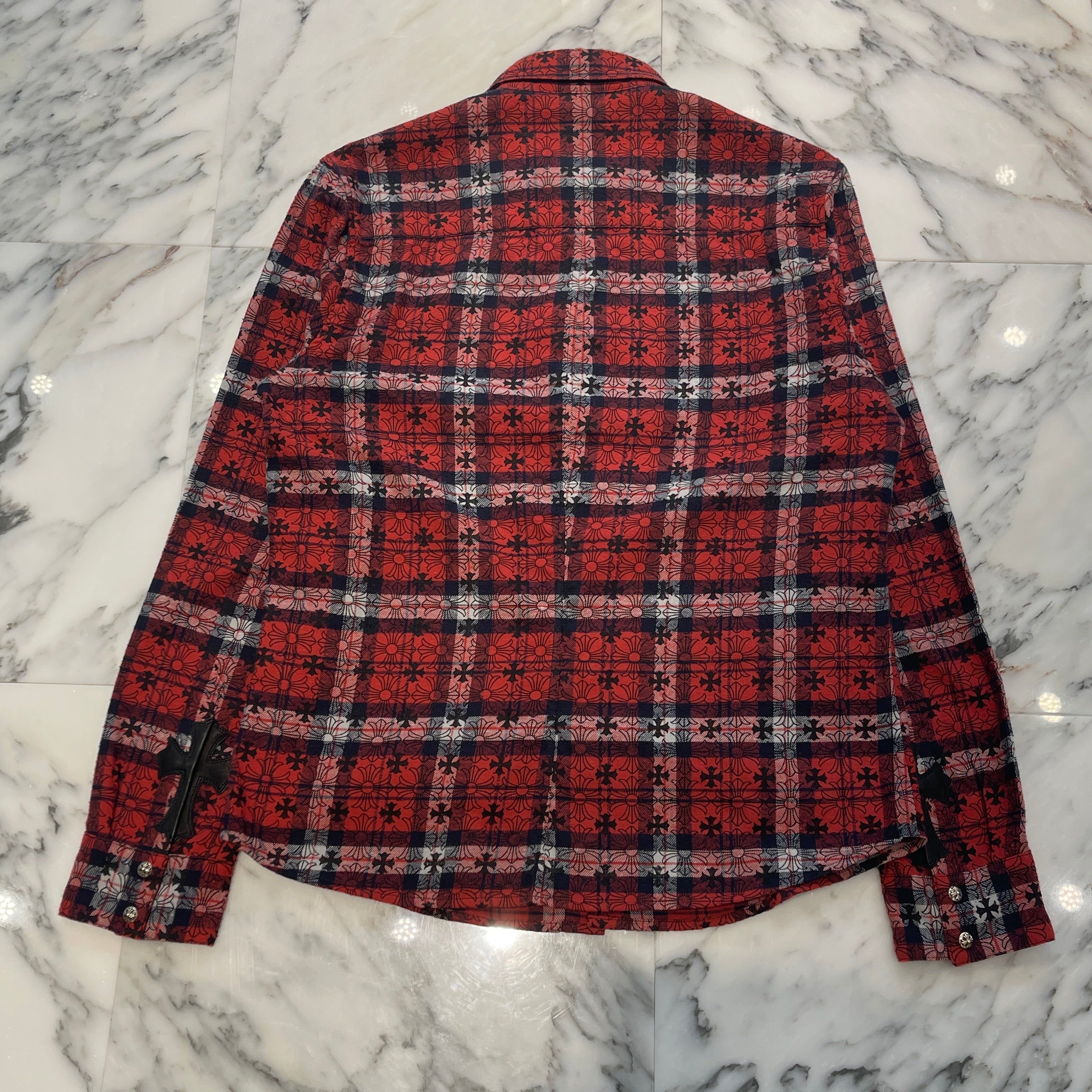 【SPECIAL PRICE】CHROME HEARTS Loose Ends Check Shirt Size M クロムハーツ ルーズエンド チェックシャツ サイズM