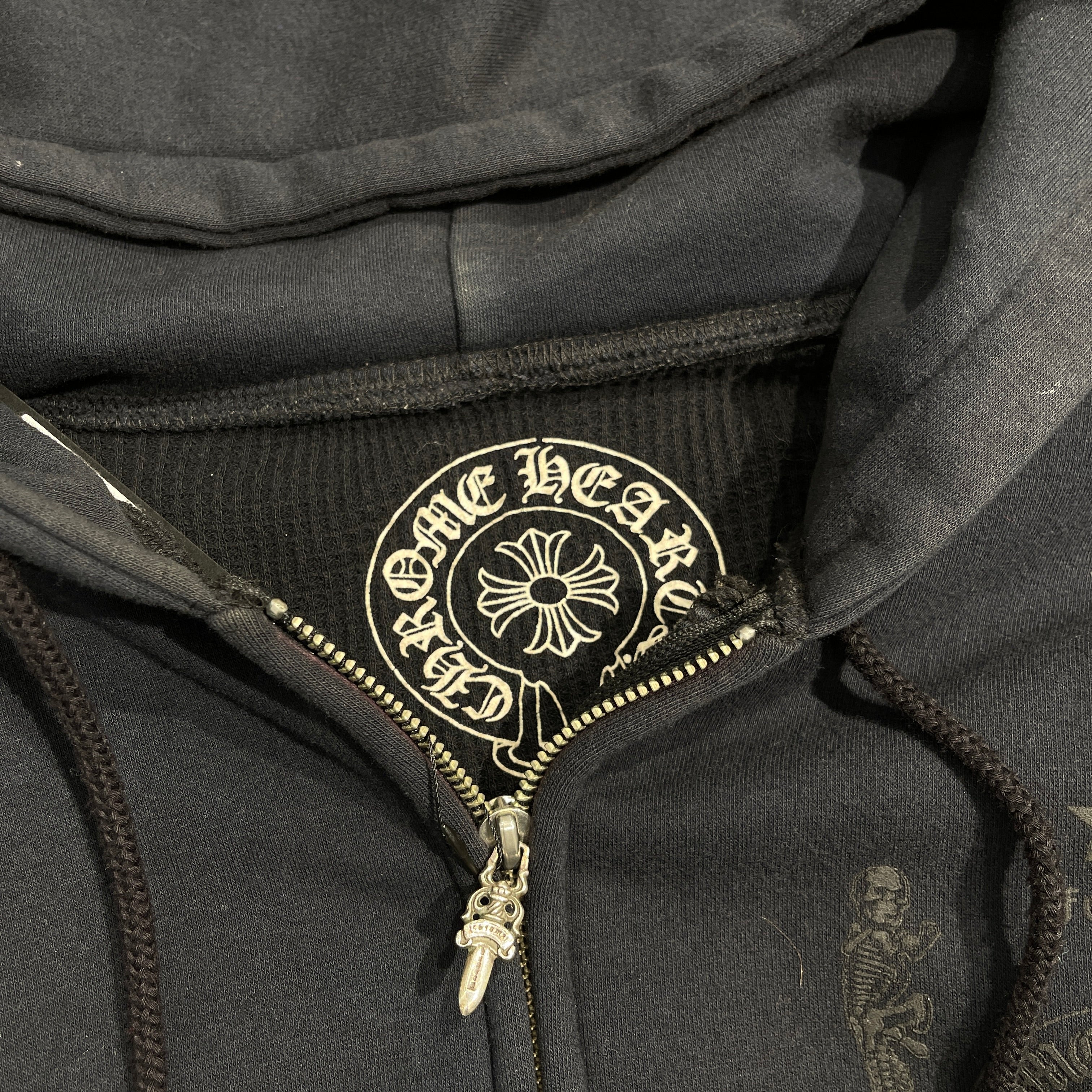 CHROME HEARTS Joe Foti Skull Zip Up Hoodie Size M クロムハーツ ジョーフォティ スカル ジップアップフーディーサイズM
