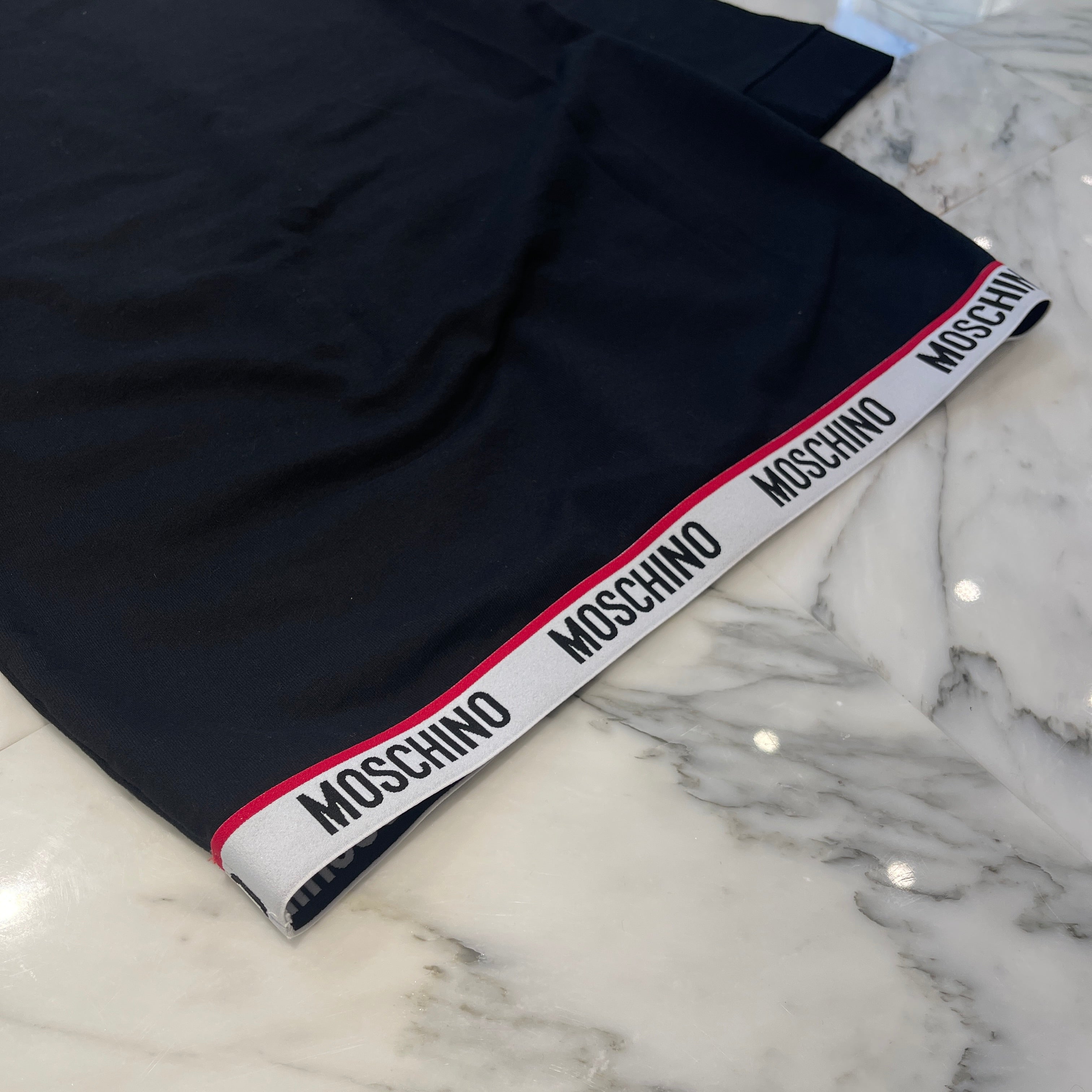 MOSCHINO UNDERWEAR Taped Detail Pullover Hoodie Size Size S モスキーノ アンダーウェア テープディティール プルオーバーフーディ サイズS