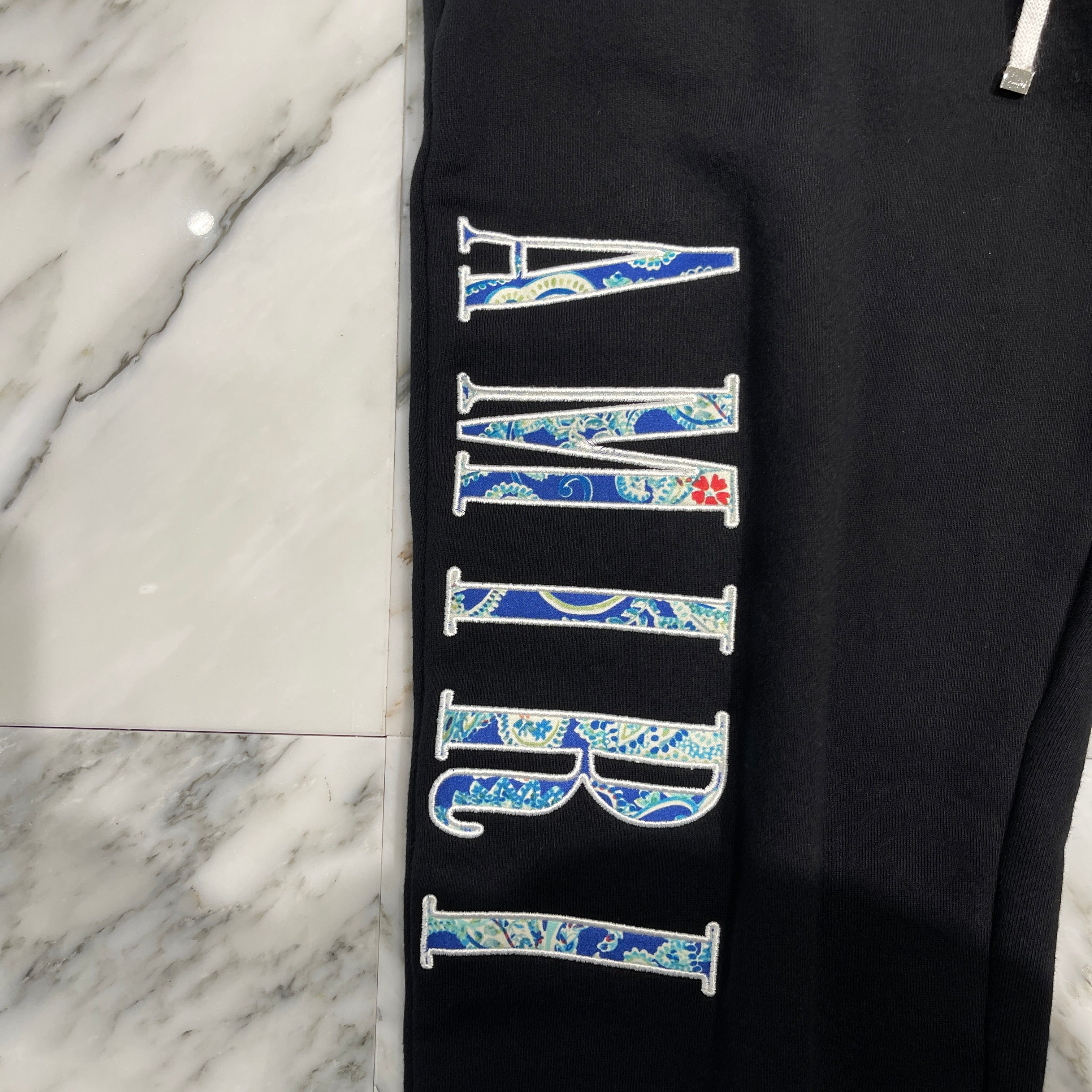 AMIRI Paisley Side Logo Embroidery Sweat Long Pants Size L アミリ ペイズリー柄 サイドロゴ刺繍 スウェット ロングパンツ サイズL