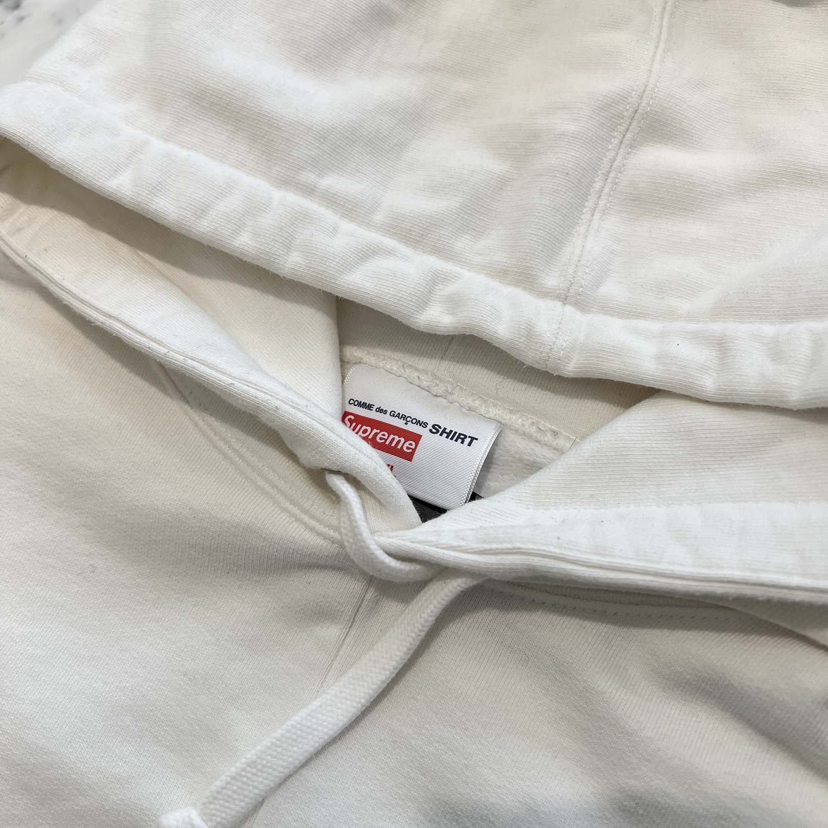 Supreme × COMME des GARCONS 2018AW Split Box Logo Hoodie Size XL