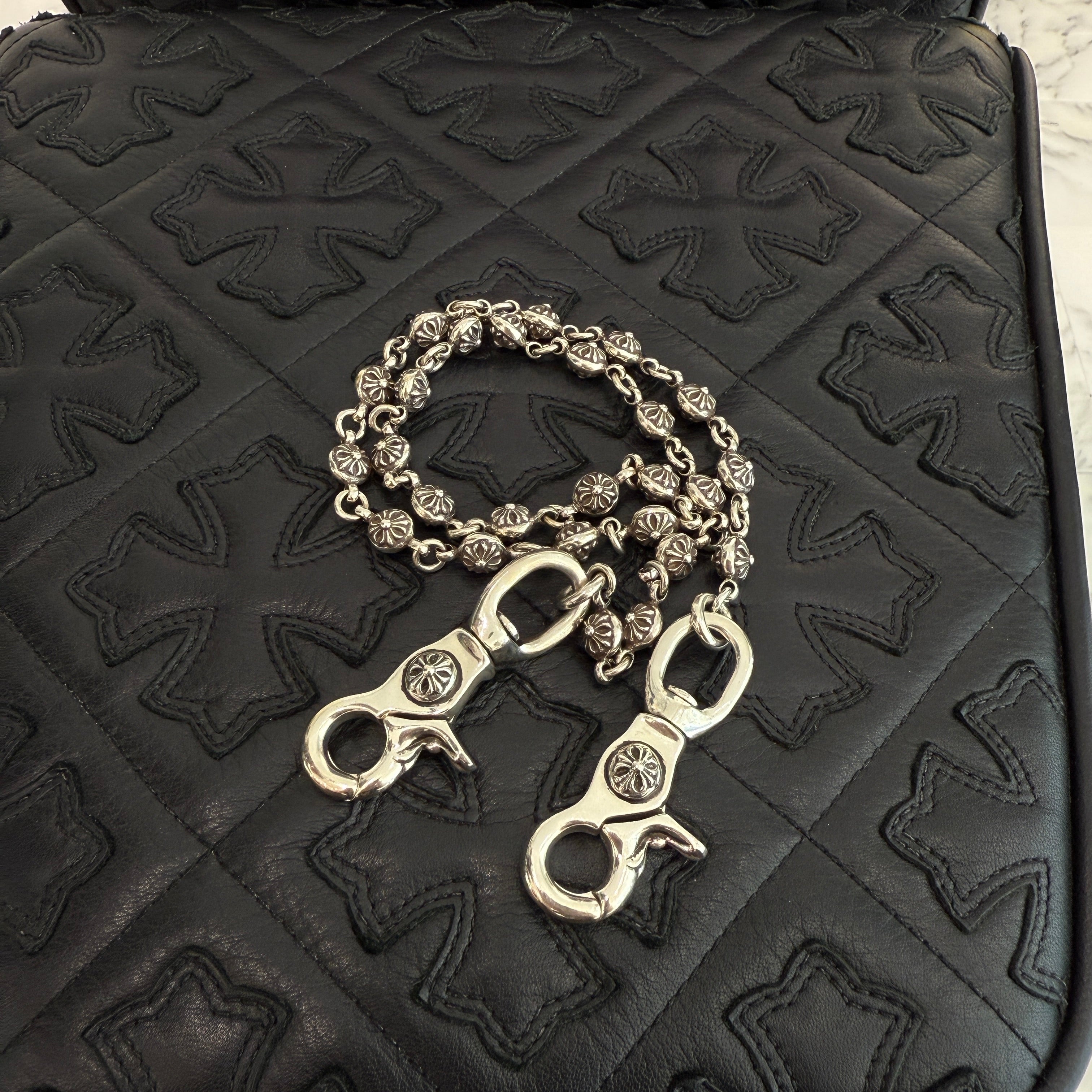 CHROME HEARTS 2CLIP Cross Ball Wallet Chain クロムハーツ 2クリップ クロスボール ウォレットチェーン