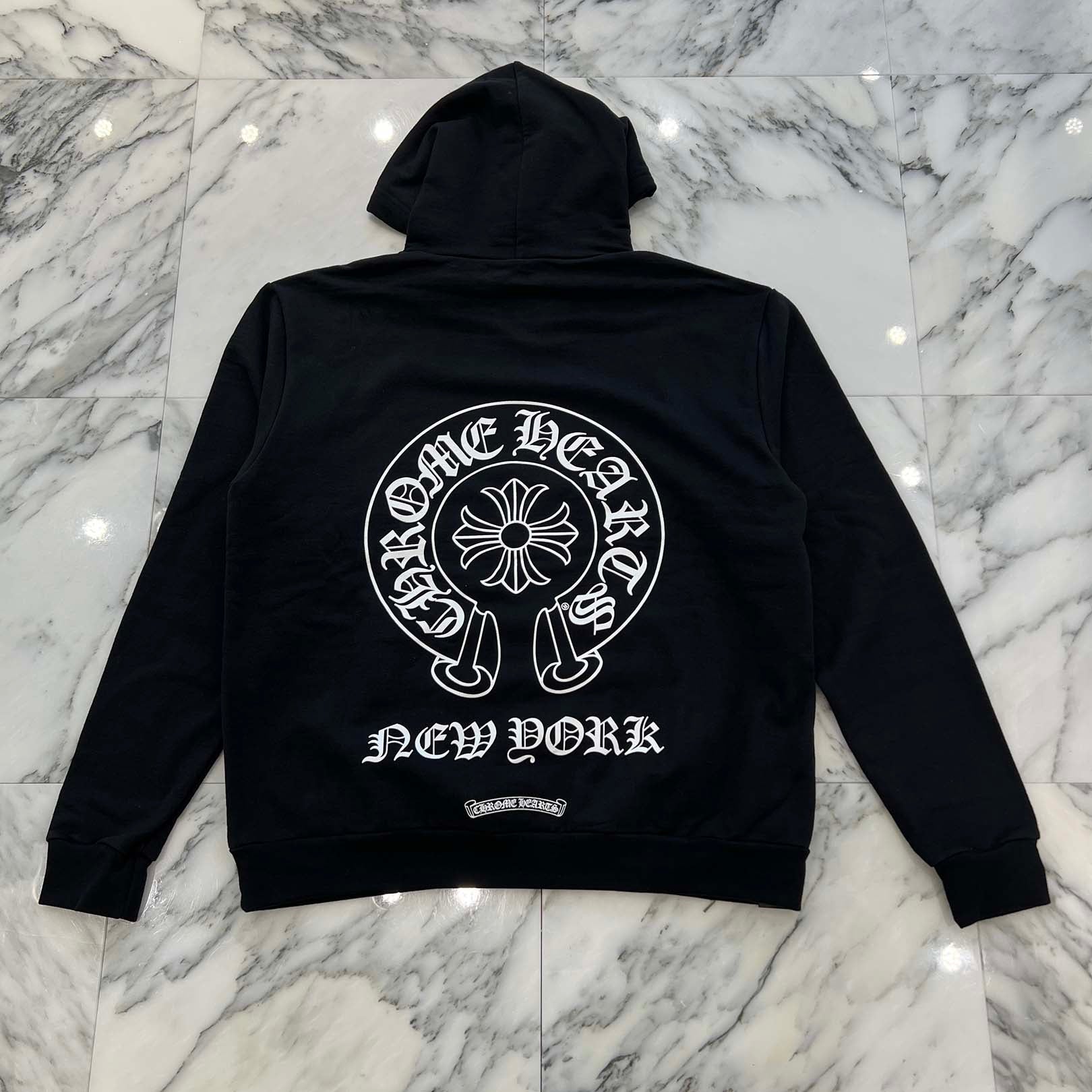 CHROME HEARTS NEW YORK Limited Horseshoe Pullover Hoodie Size S クロムハーツ ニューヨーク限定 ホースシュー プルオーバーフーディーサイズS