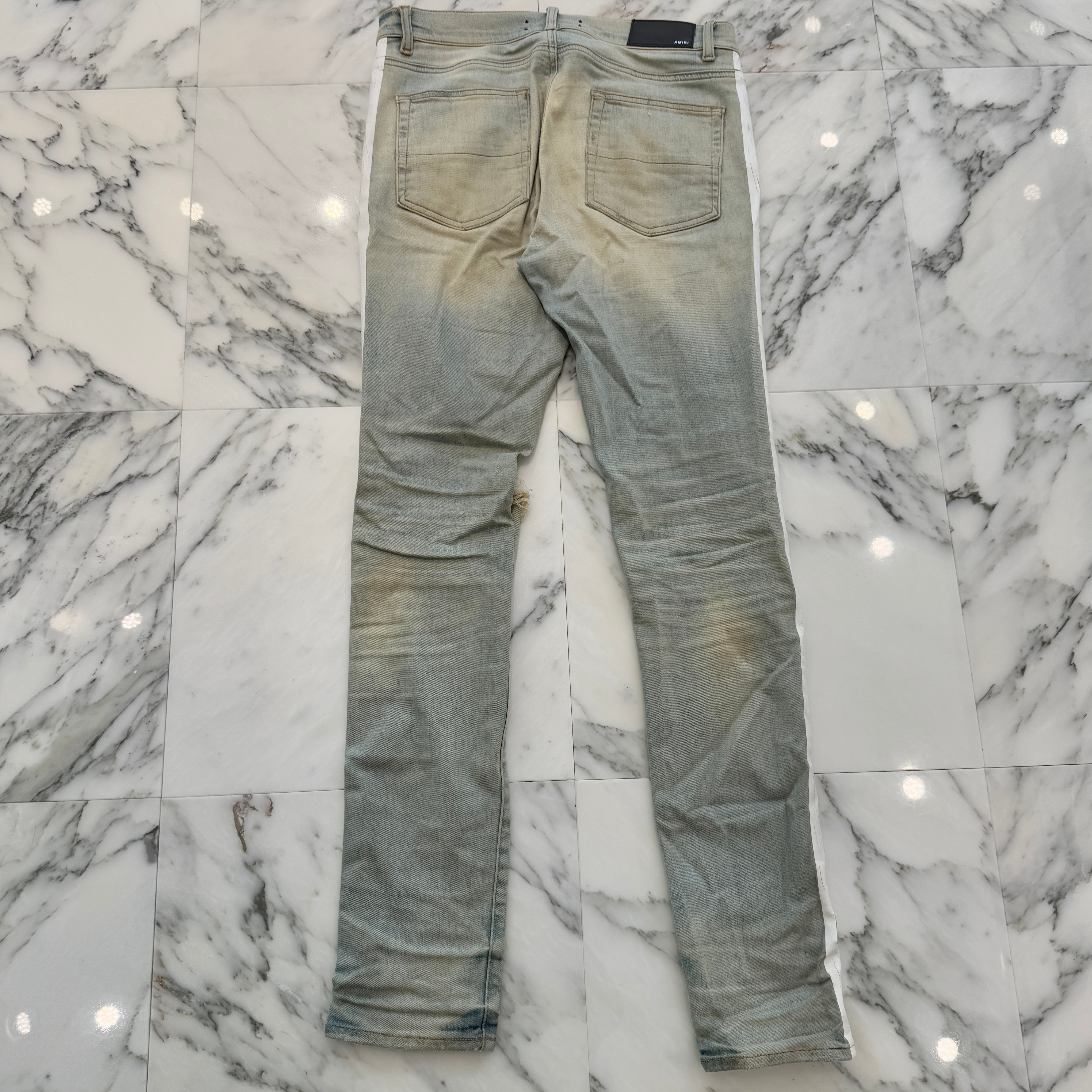 AMIRI Sideline Crush Slim Fit Skinny Jeans Size 33 アミリ サイドライン クラッシュ スリムフィット スキニージーンズ サイズ33