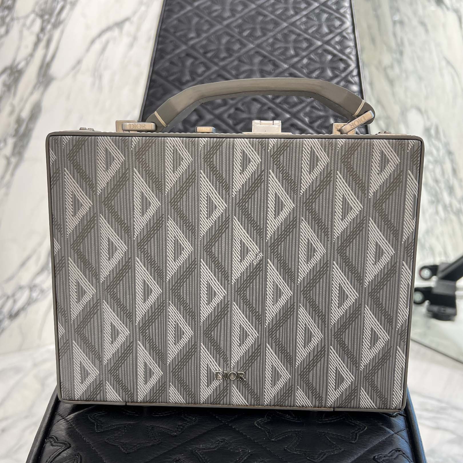 DIOR 2022SS CD Diamond Lock Case Shoulder Bag 1LXBR163CDP_H43E ディオール CDダイヤモンドロックケース ショルダーバッグ