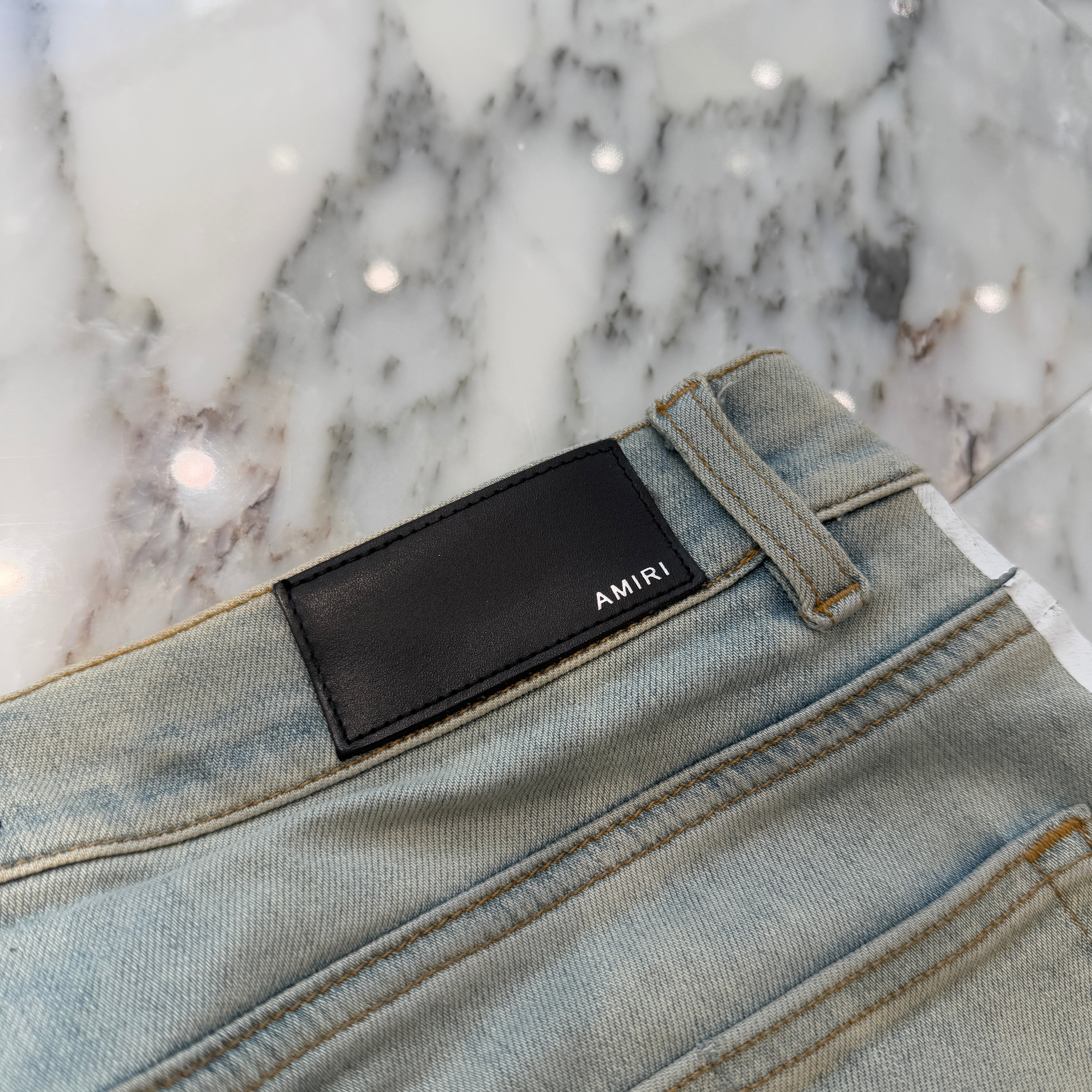 AMIRI Sideline Crush Slim Fit Skinny Jeans Size 33 アミリ サイドライン クラッシュ スリムフィット スキニージーンズ サイズ33