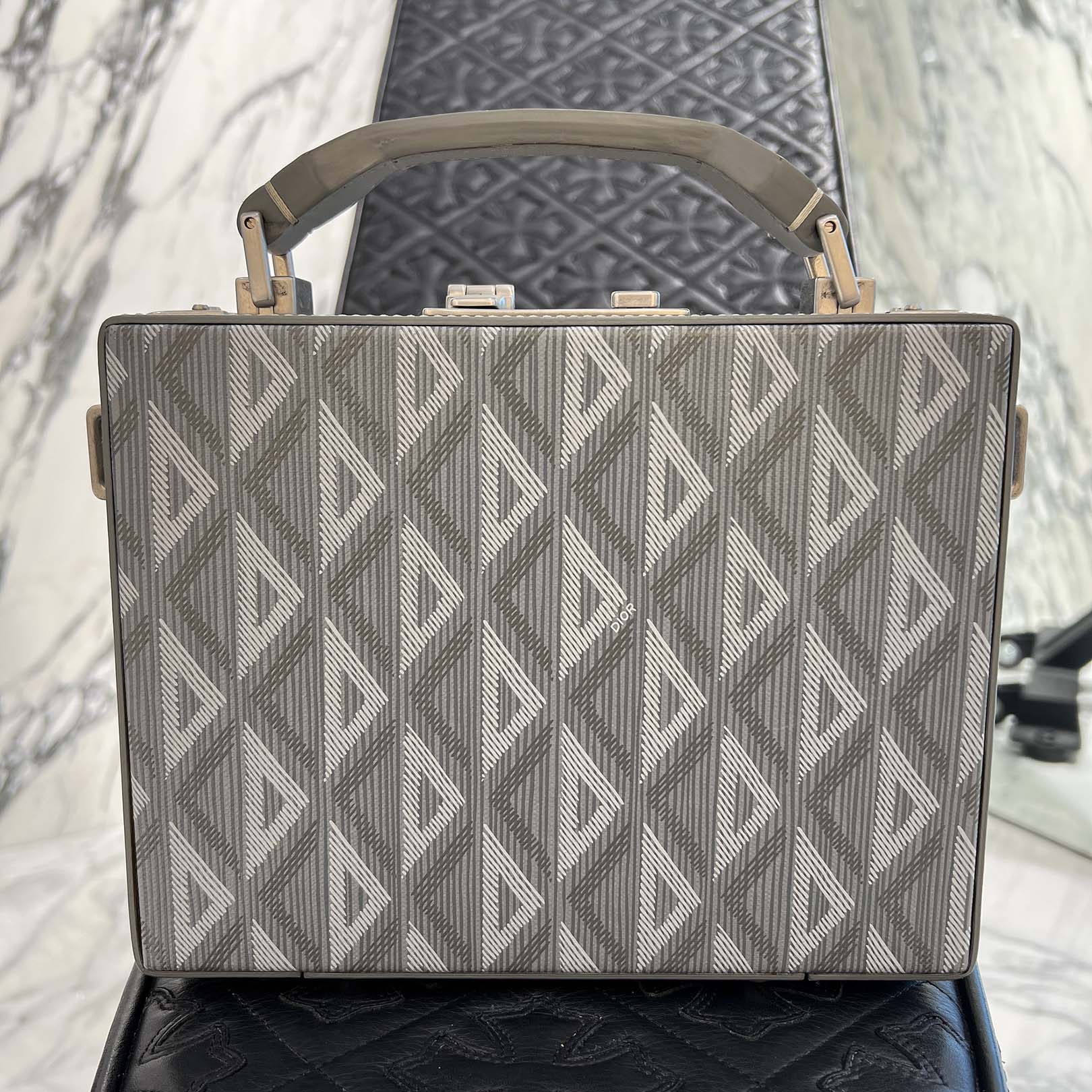 DIOR 2022SS CD Diamond Lock Case Shoulder Bag 1LXBR163CDP_H43E ディオール CDダイヤモンドロックケース ショルダーバッグ