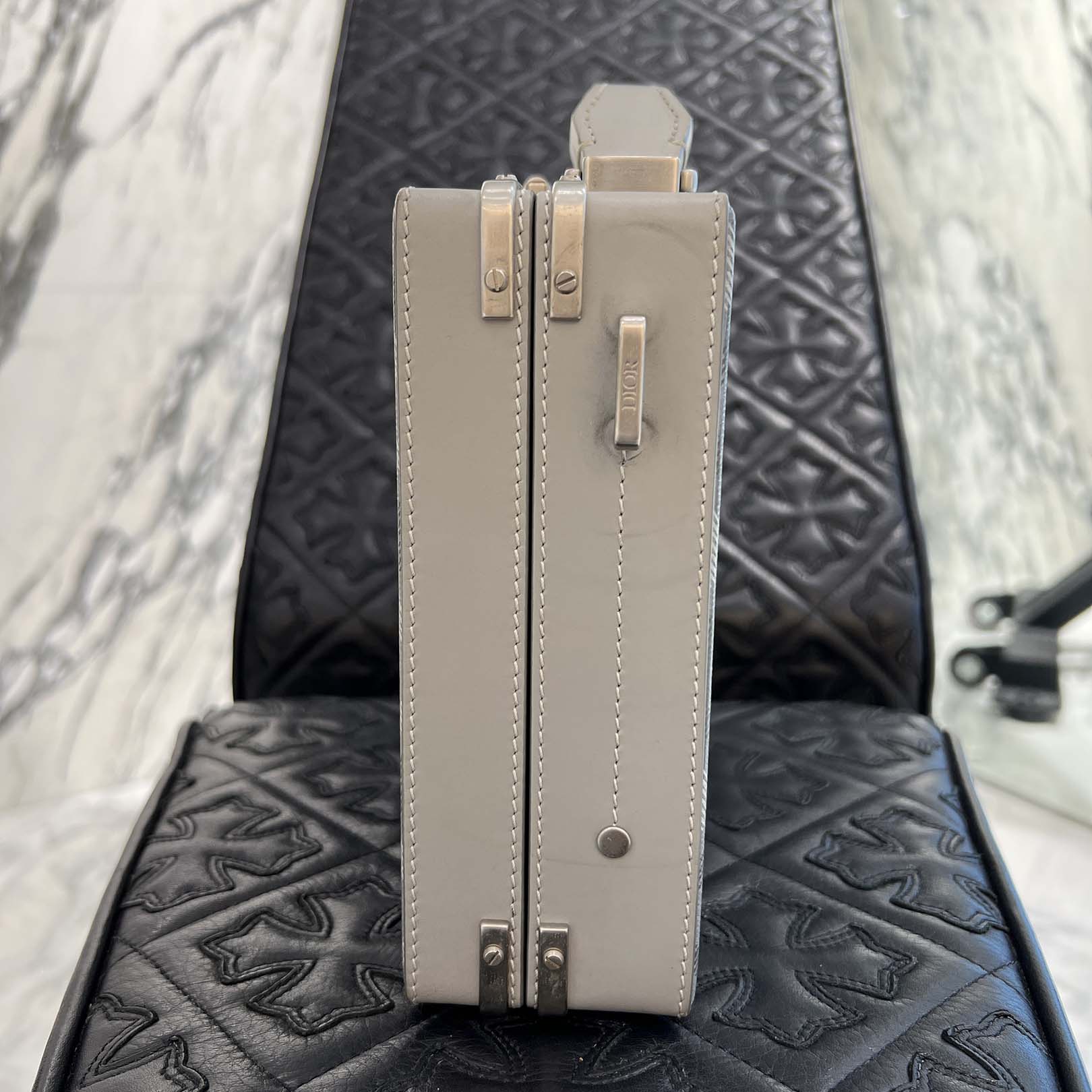 DIOR 2022SS CD Diamond Lock Case Shoulder Bag 1LXBR163CDP_H43E ディオール CDダイヤモンドロックケース ショルダーバッグ