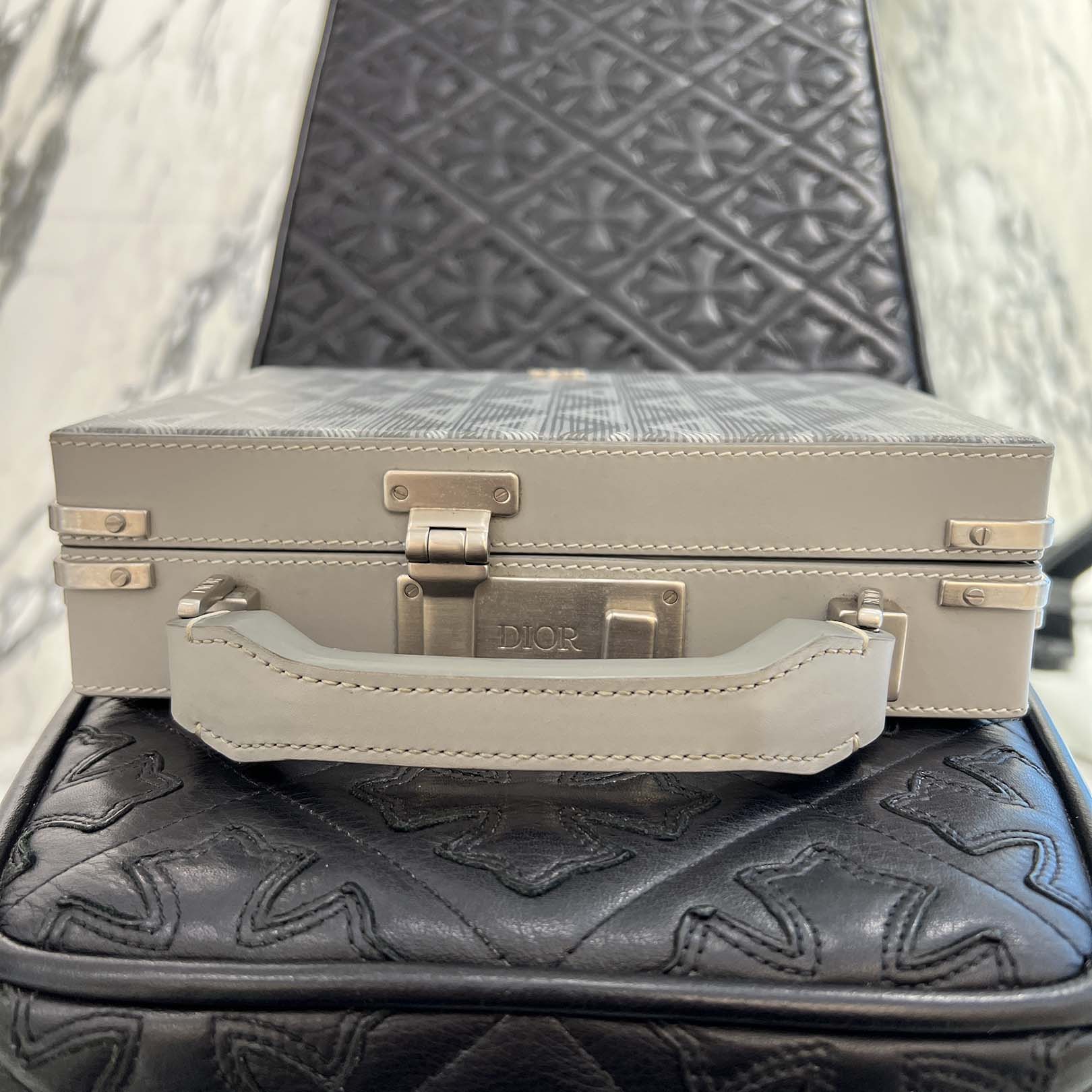 DIOR 2022SS CD Diamond Lock Case Shoulder Bag 1LXBR163CDP_H43E ディオール CDダイヤモンドロックケース ショルダーバッグ