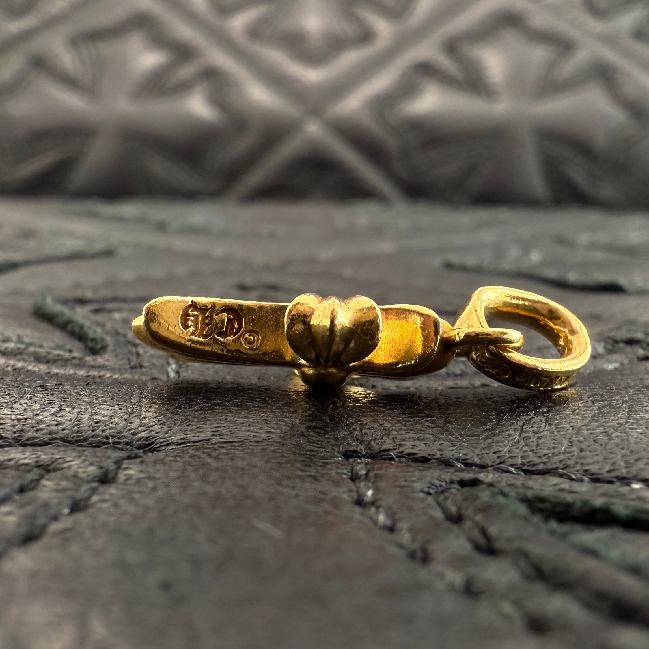 CHROME HEARTS 22K Baby Fat Cross Pave Diamond Pendant Top クロムハーツ 22K ベビーファット クロス パヴェダイヤモンド ペンダントトップ