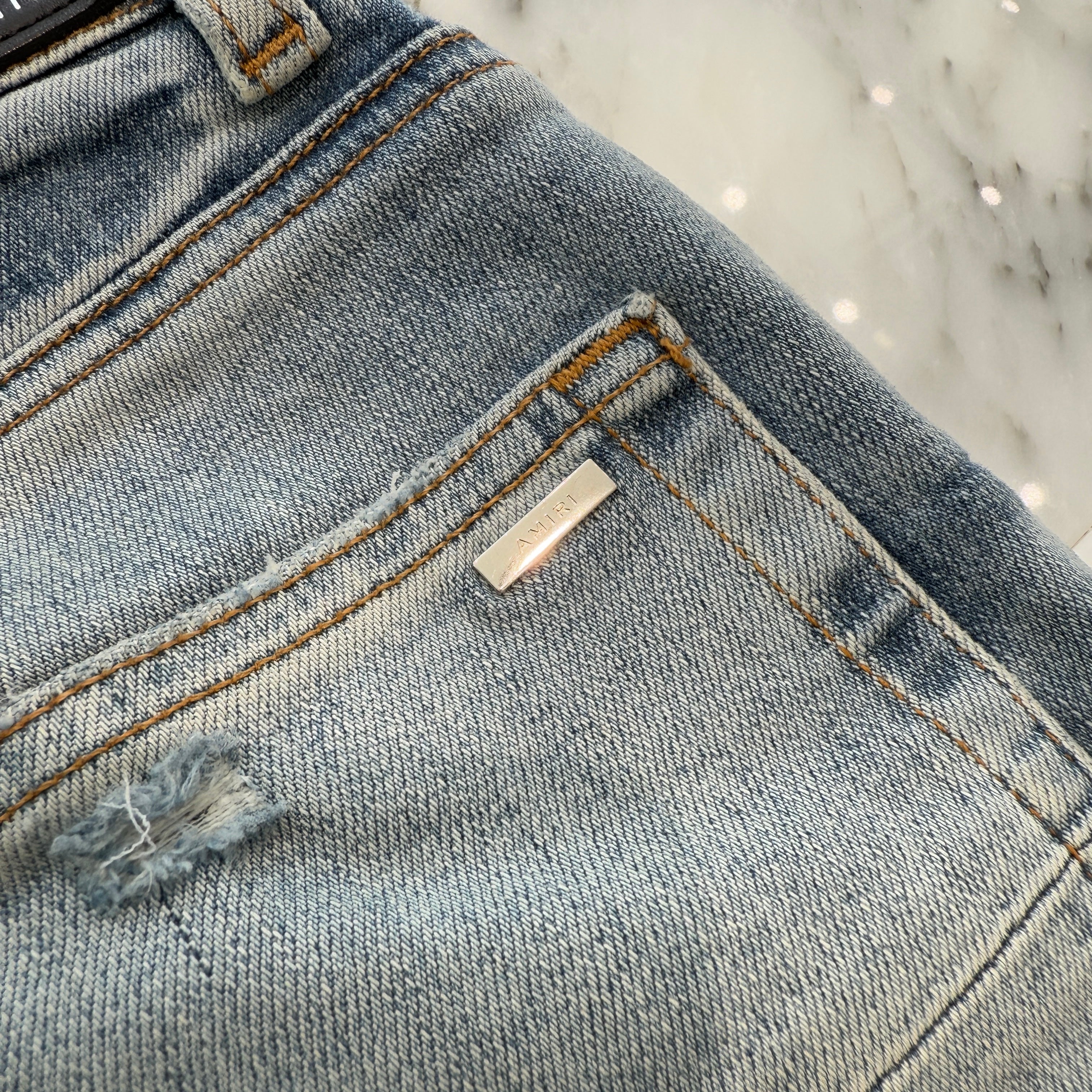 AMIRI Shotgun Processing Slim Fit Skinny Jeans Size 31 アミリ ショットガン加工 クラッシュ スリムフィット スキニージーンズ サイズ31