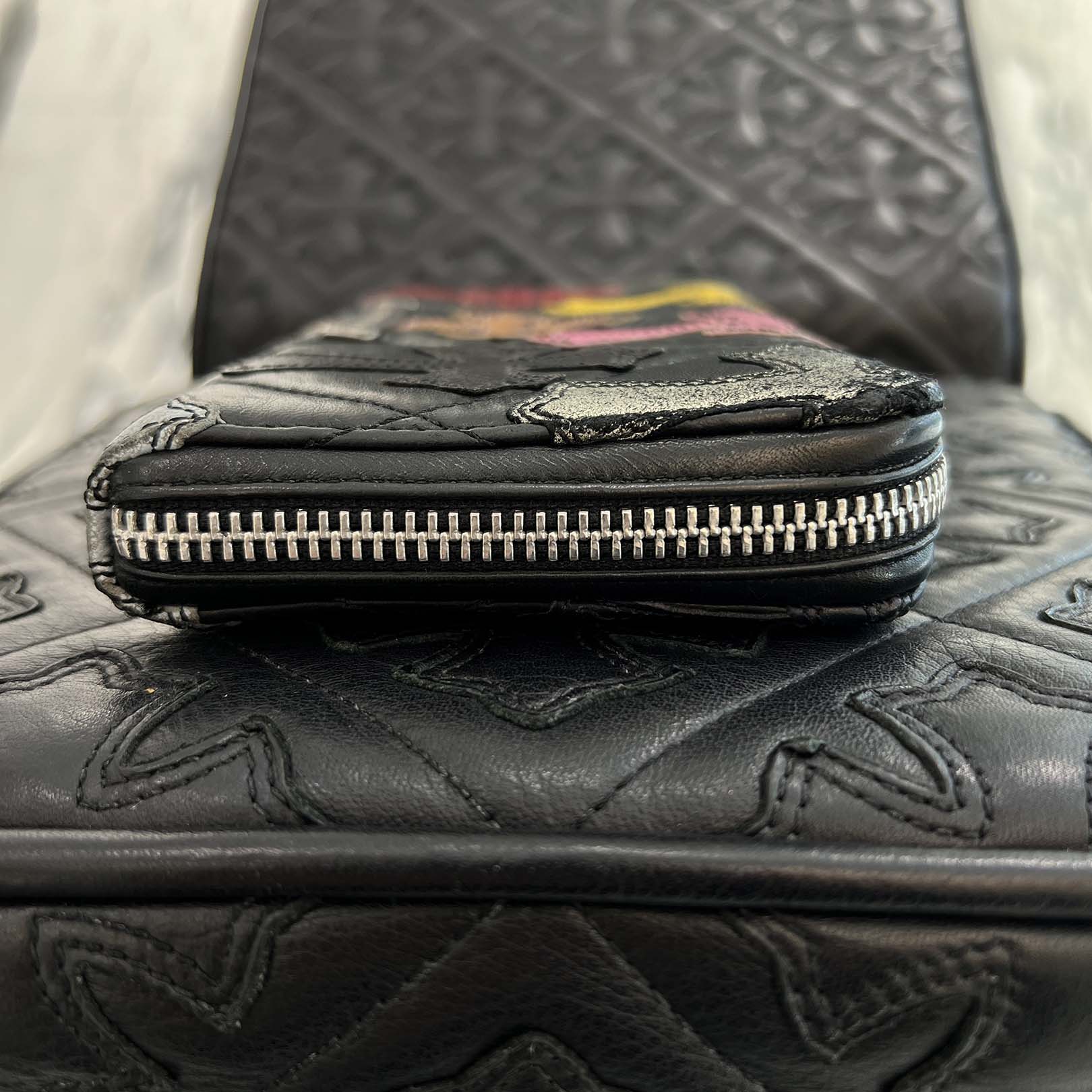 CHROME HEARTS Multi Cemetery Cross Leather Patch Quilting Wallet クロムハーツ マルチ セメタリークロス レザーパッチ キルティング ウォレット