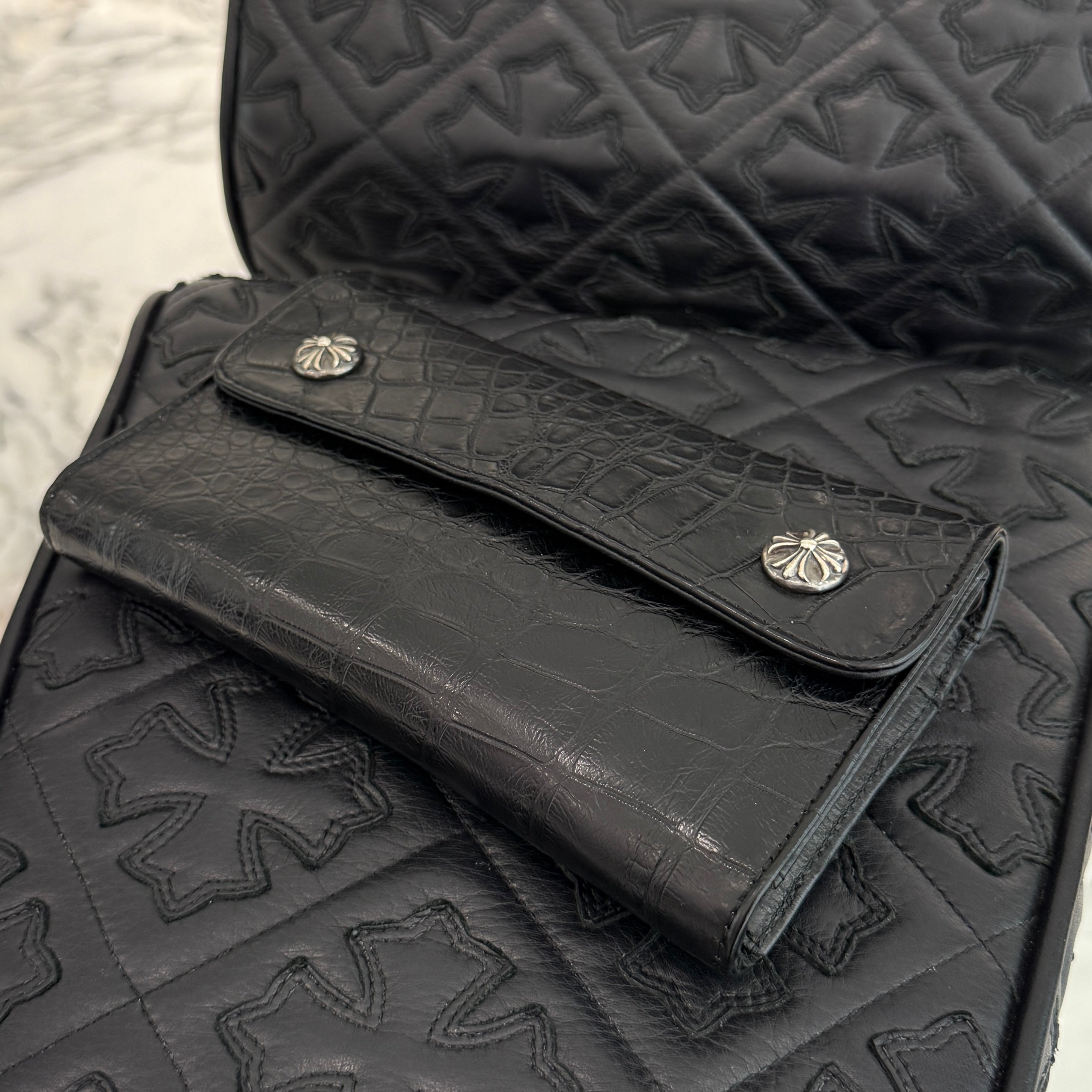 CHROME HEARTS WAVE ALLIGATOR 未使用品インボイス CHROME HEARTS