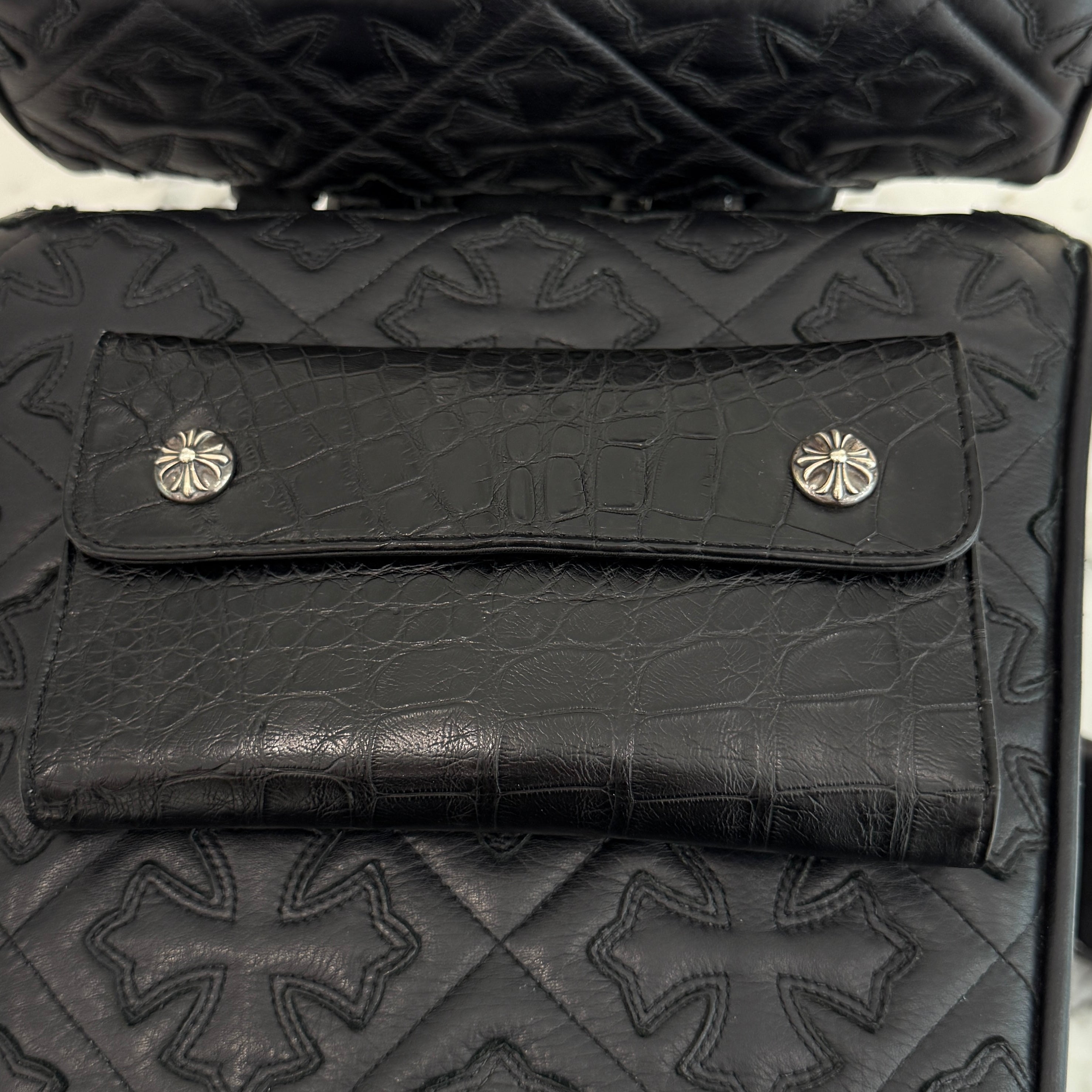 CHROME HEARTS Alligator Leather Wave Cross Ball Wallet クロムハーツ アリゲーターレザー ウェーブ クロスボール ウォレット