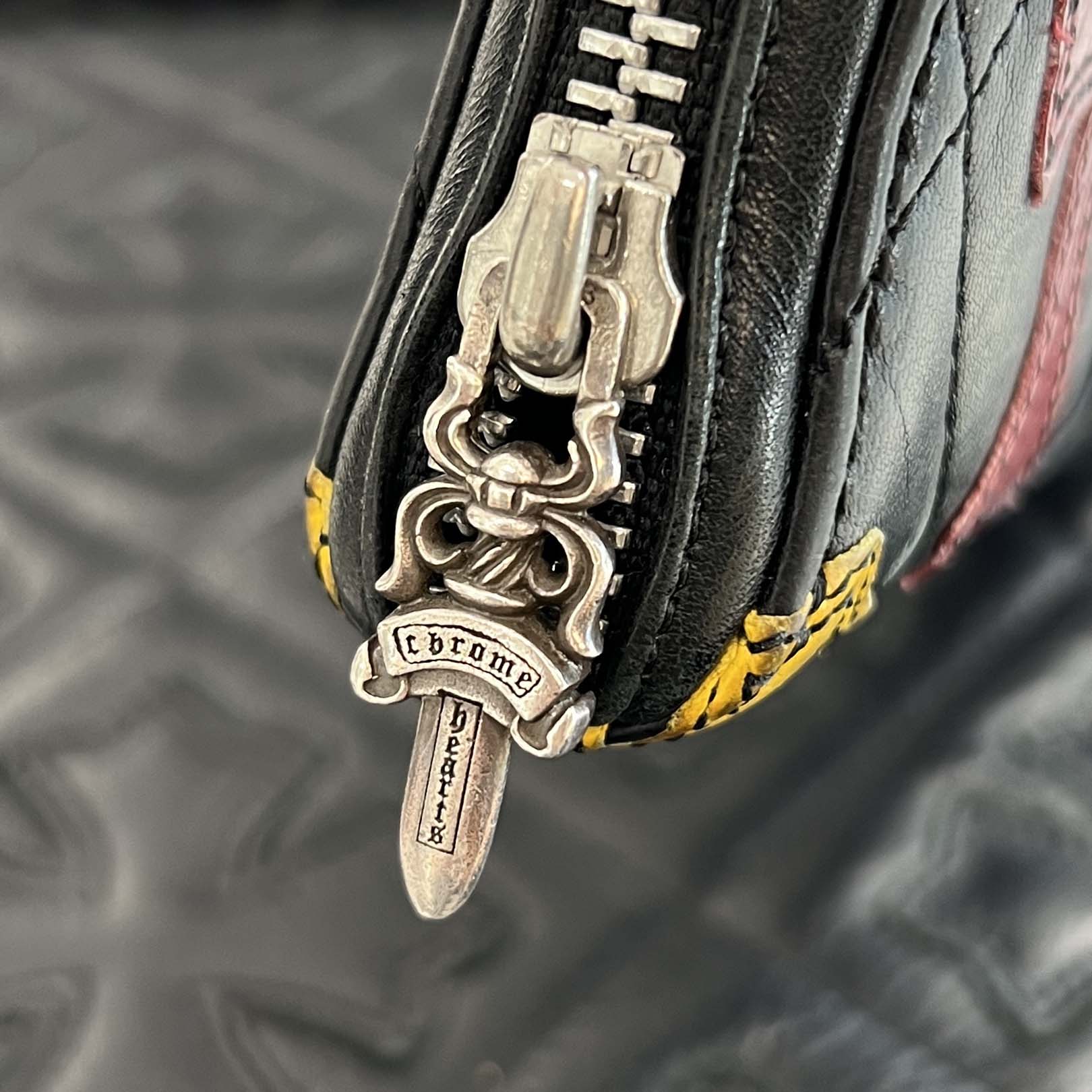 CHROME HEARTS Multi Cemetery Cross Leather Patch Quilting Wallet クロムハーツ マルチ セメタリークロス レザーパッチ キルティング ウォレット