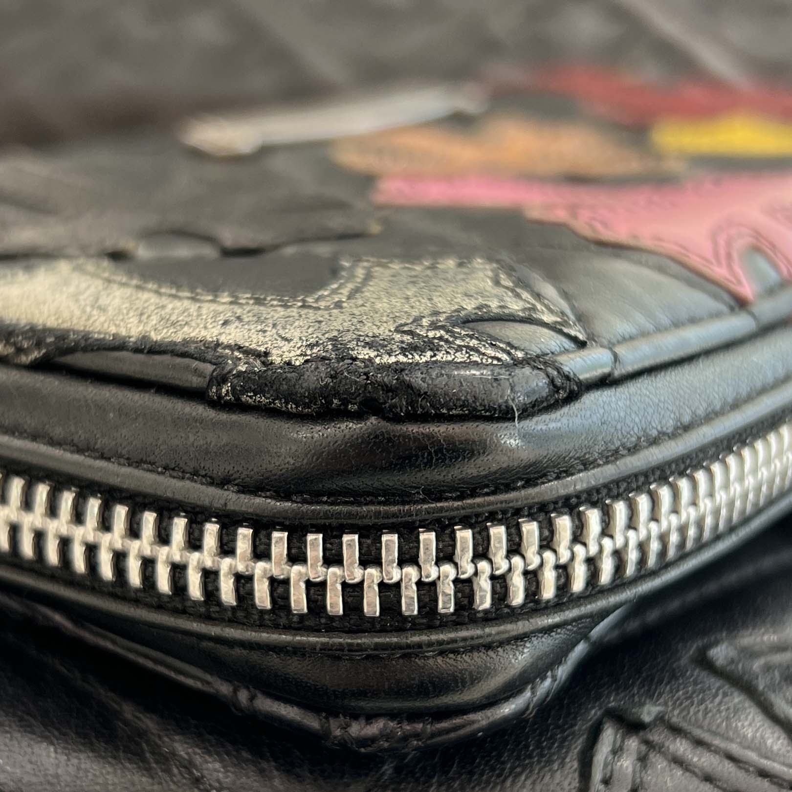 CHROME HEARTS Multi Cemetery Cross Leather Patch Quilting Wallet クロムハーツ マルチ セメタリークロス レザーパッチ キルティング ウォレット