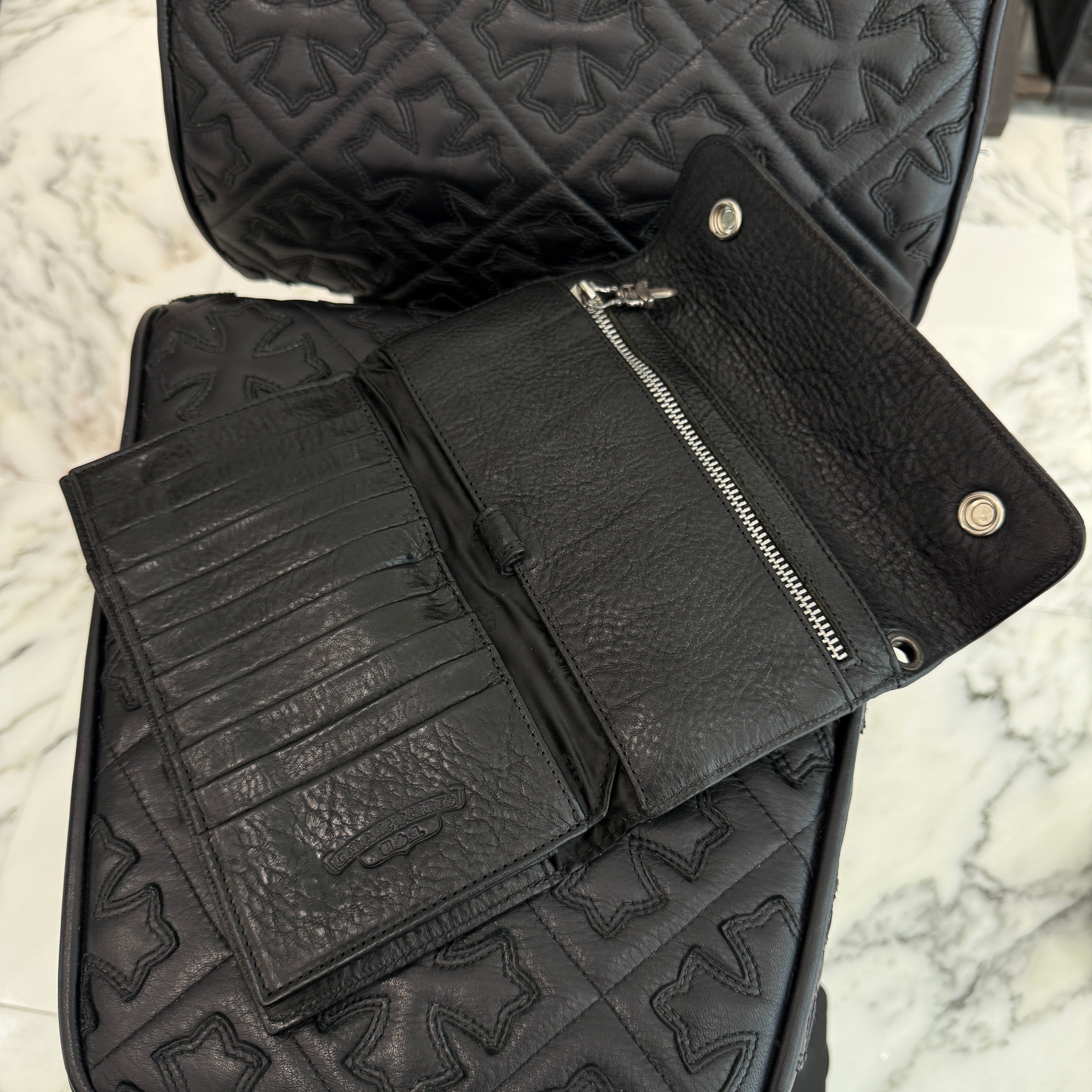 CHROME HEARTS Alligator Leather Wave Cross Ball Wallet クロムハーツ アリゲーターレザー ウェーブ クロスボール ウォレット