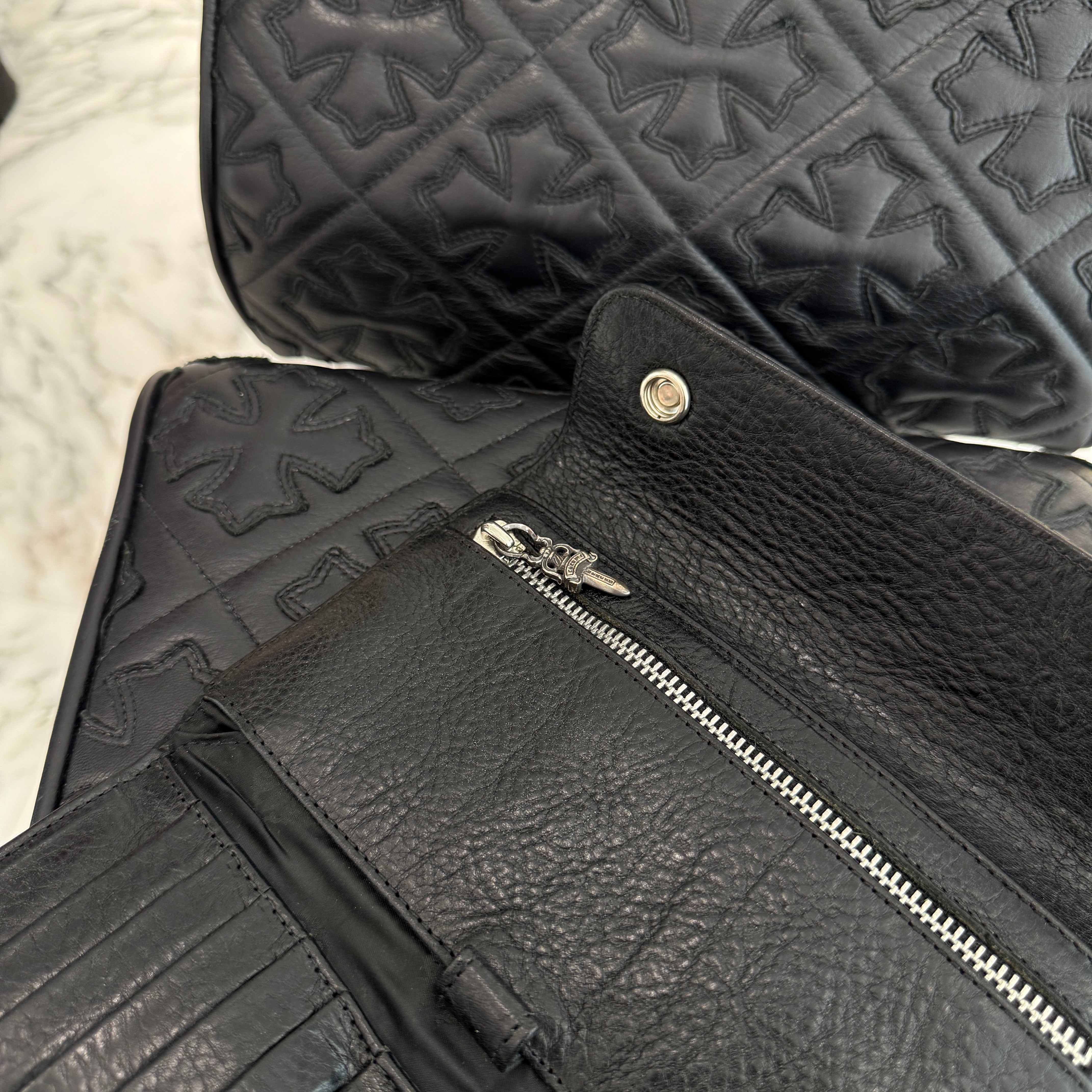 CHROME HEARTS Alligator Leather Wave Cross Ball Wallet クロムハーツ アリゲーターレザー ウェーブ クロスボール ウォレット