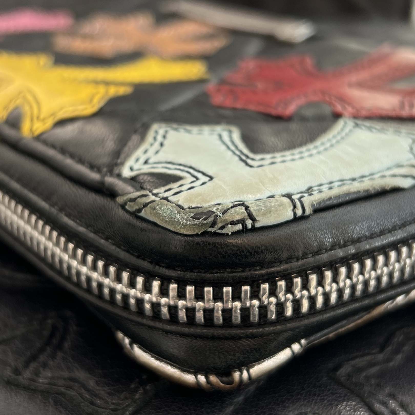 CHROME HEARTS Multi Cemetery Cross Leather Patch Quilting Wallet クロムハーツ マルチ セメタリークロス レザーパッチ キルティング ウォレット