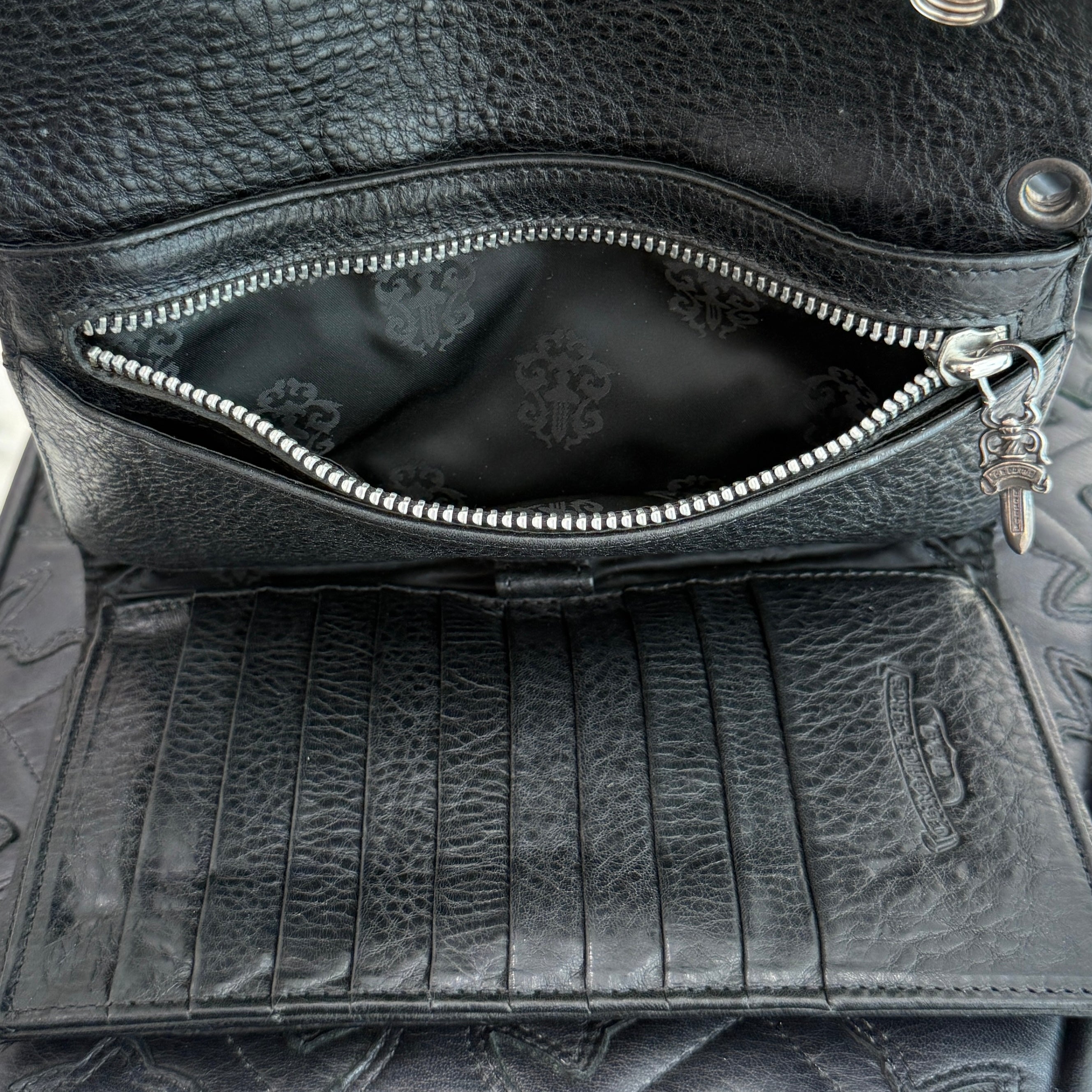 CHROME HEARTS Alligator Leather Wave Cross Ball Wallet クロムハーツ アリゲーターレザー ウェーブ クロスボール ウォレット