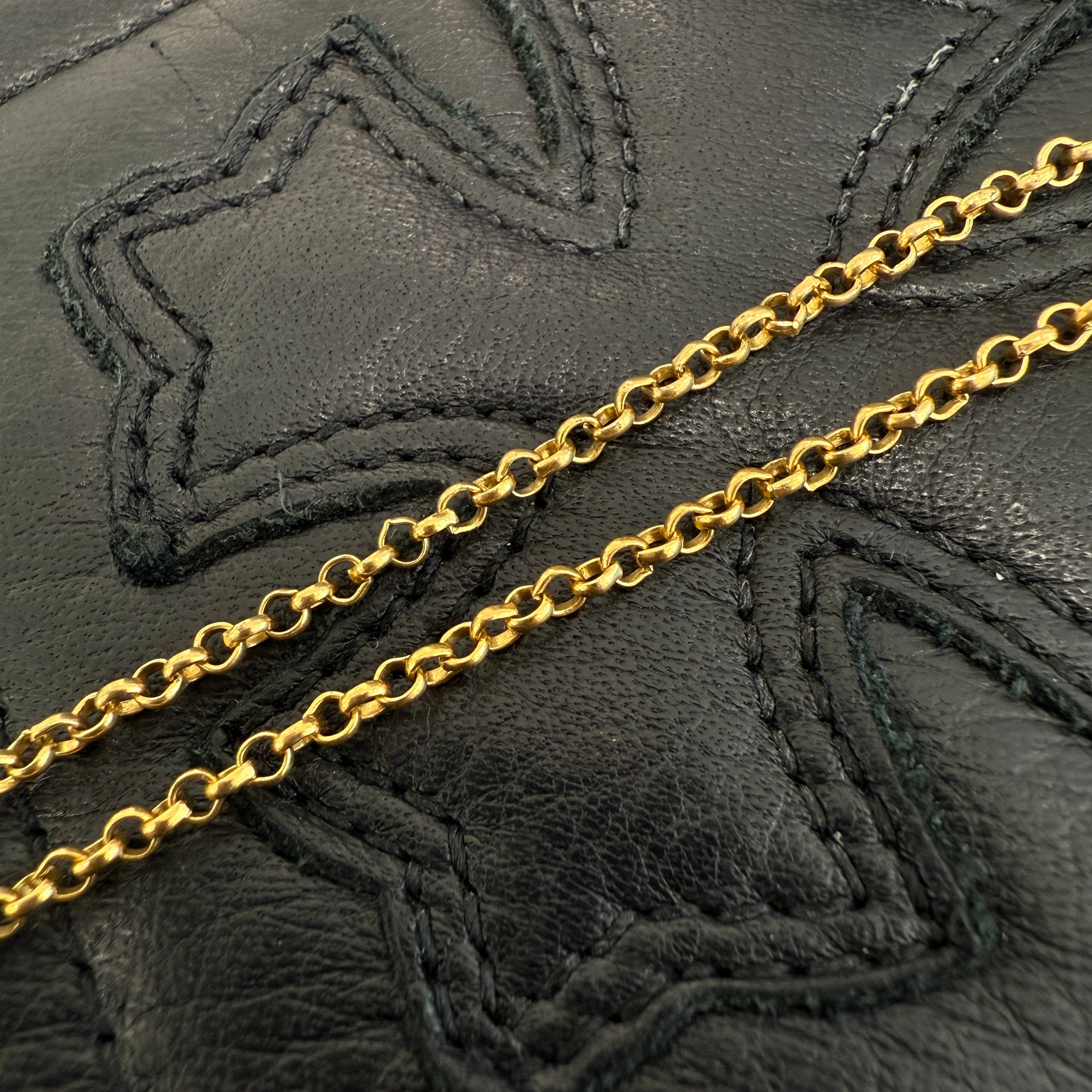 CHROME HEARTS 22K Roll Chain Necklace Size 20 Inch クロムハーツ 22K ロールチェーン ネックレス サイズ20インチ